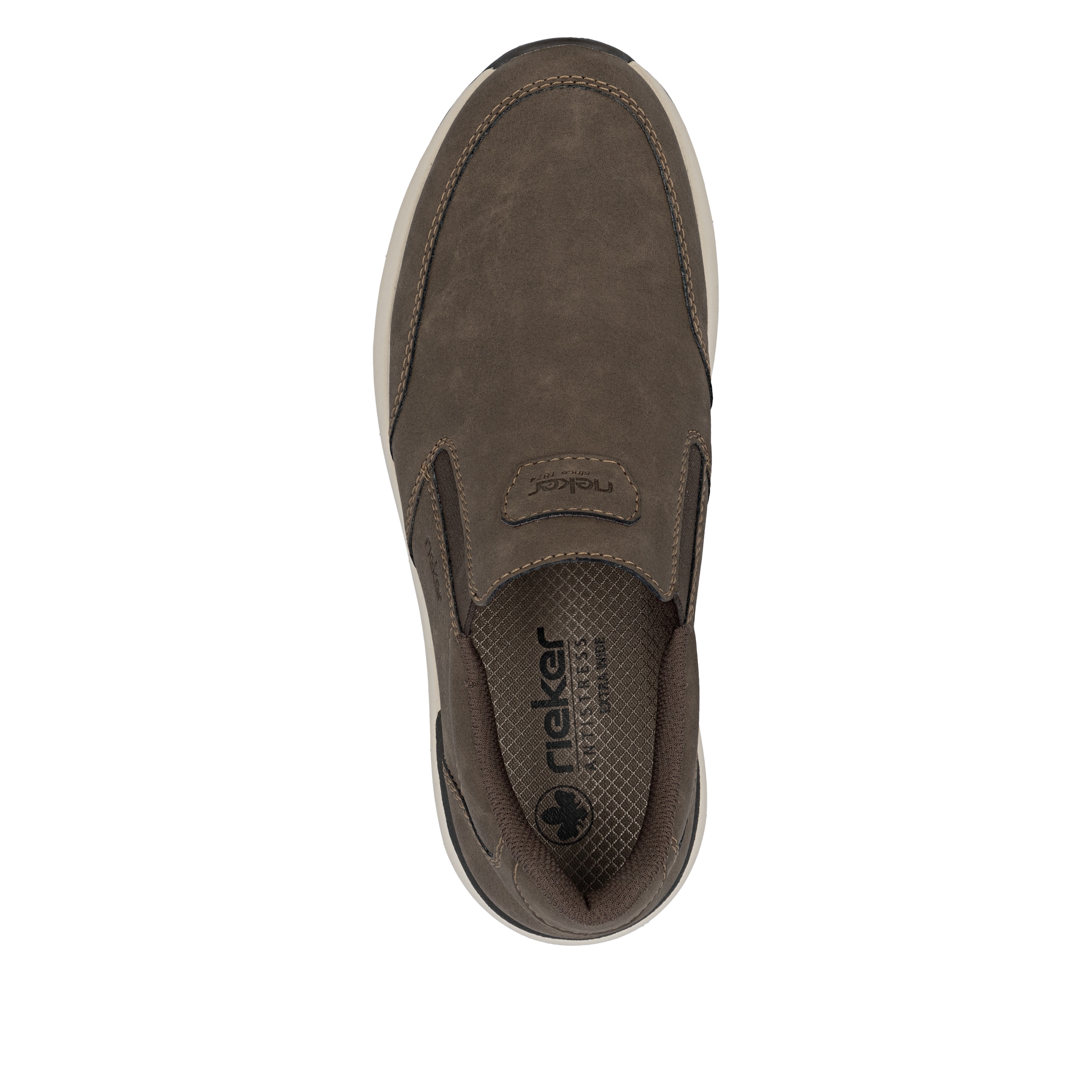 Rieker Slipper, Schlupfschuh, Halbschuh, Slip-on Sneaker mit Ziernähte