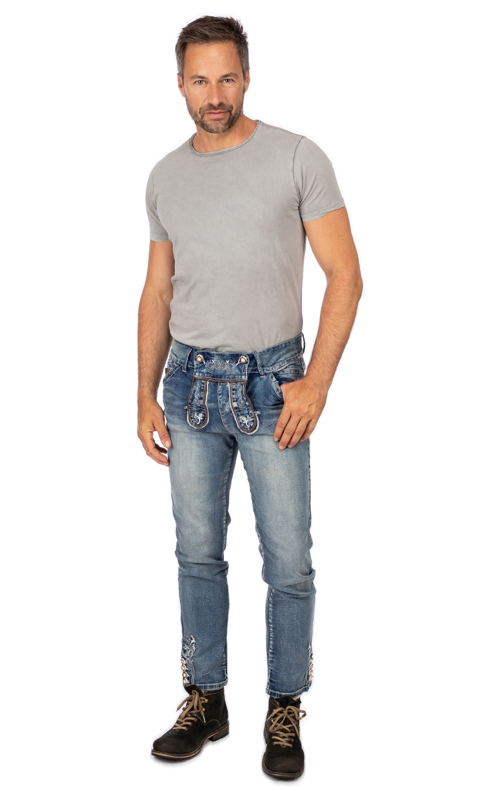 MarJo Trachtenhose »Jeanshose GUSTL«
