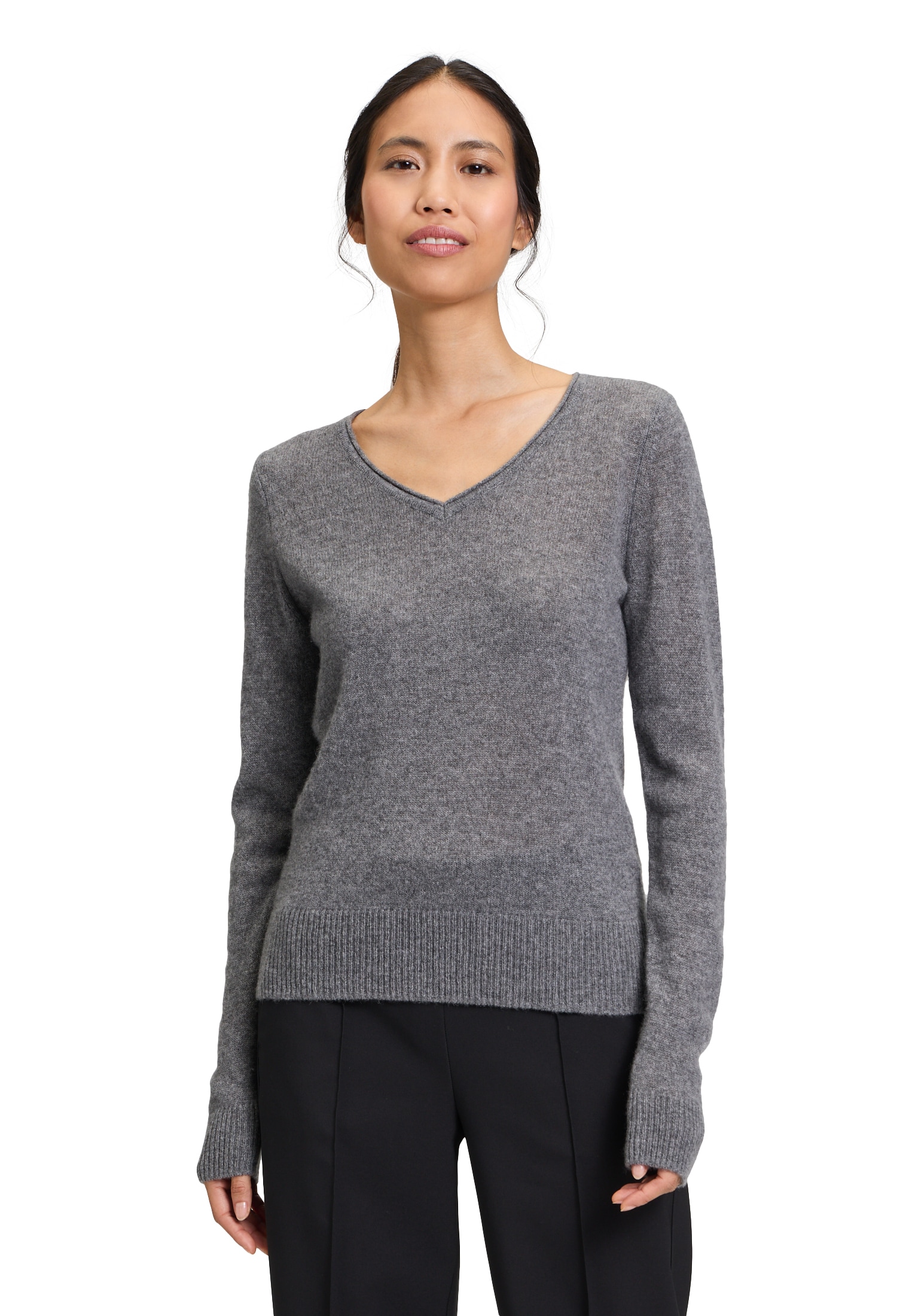 Betty Barclay Strickpullover »Betty Barclay Kaschmir-Pullover mit V-Ausschnitt«, Strick