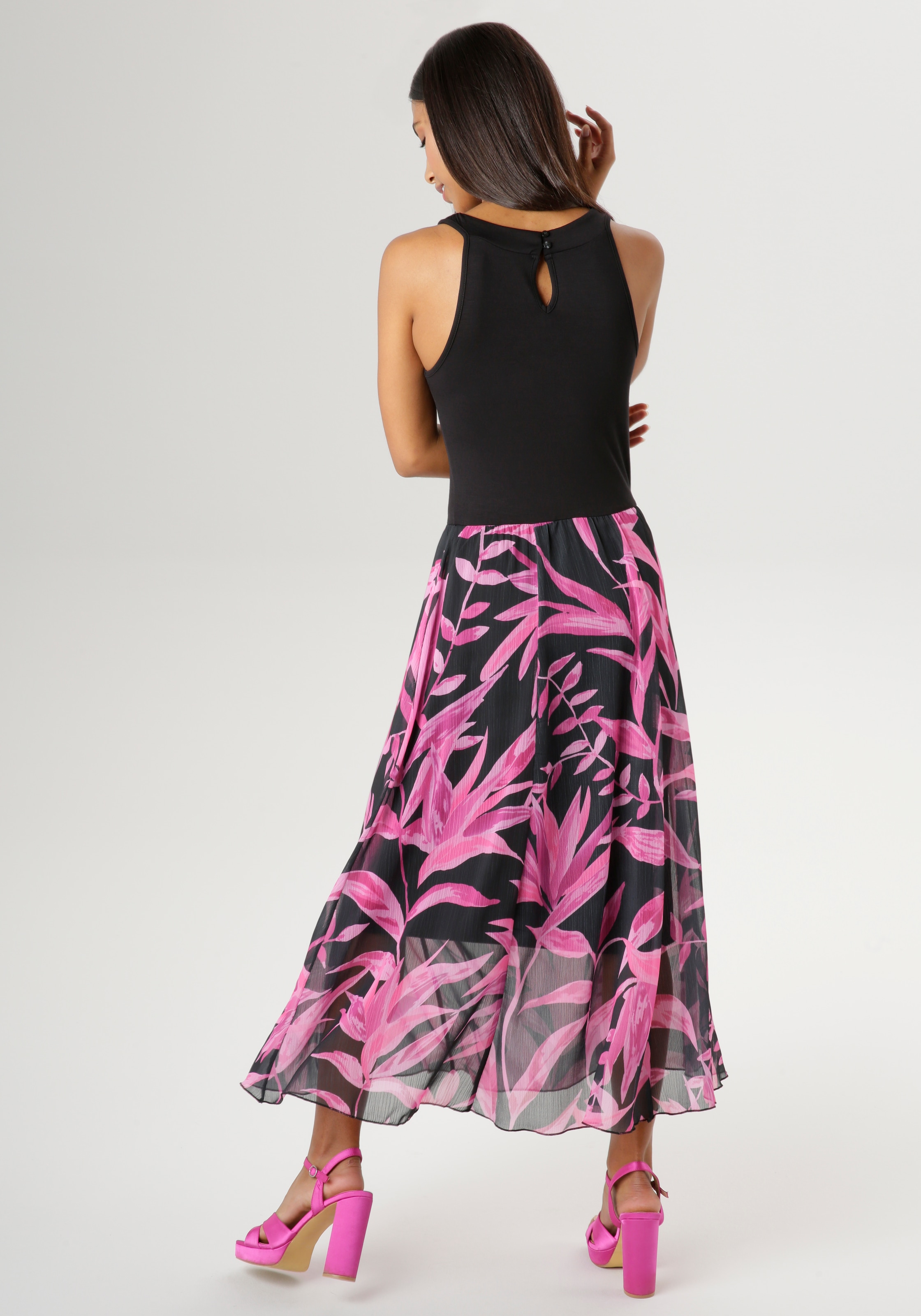 Aniston SELECTED Sommerkleid, bestellen | Materialmix NEUE KOLLEKTION - im BAUR