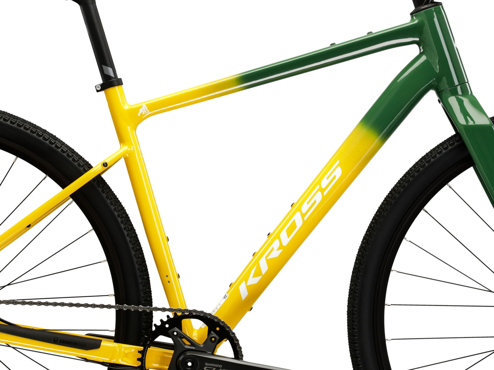 Kross Gravelbike »Gravelbike Esker Flatbar grün 10 Gänge«, 10 Gang, Shimano, CUES U6000 Schaltwerk, Kettenschaltung