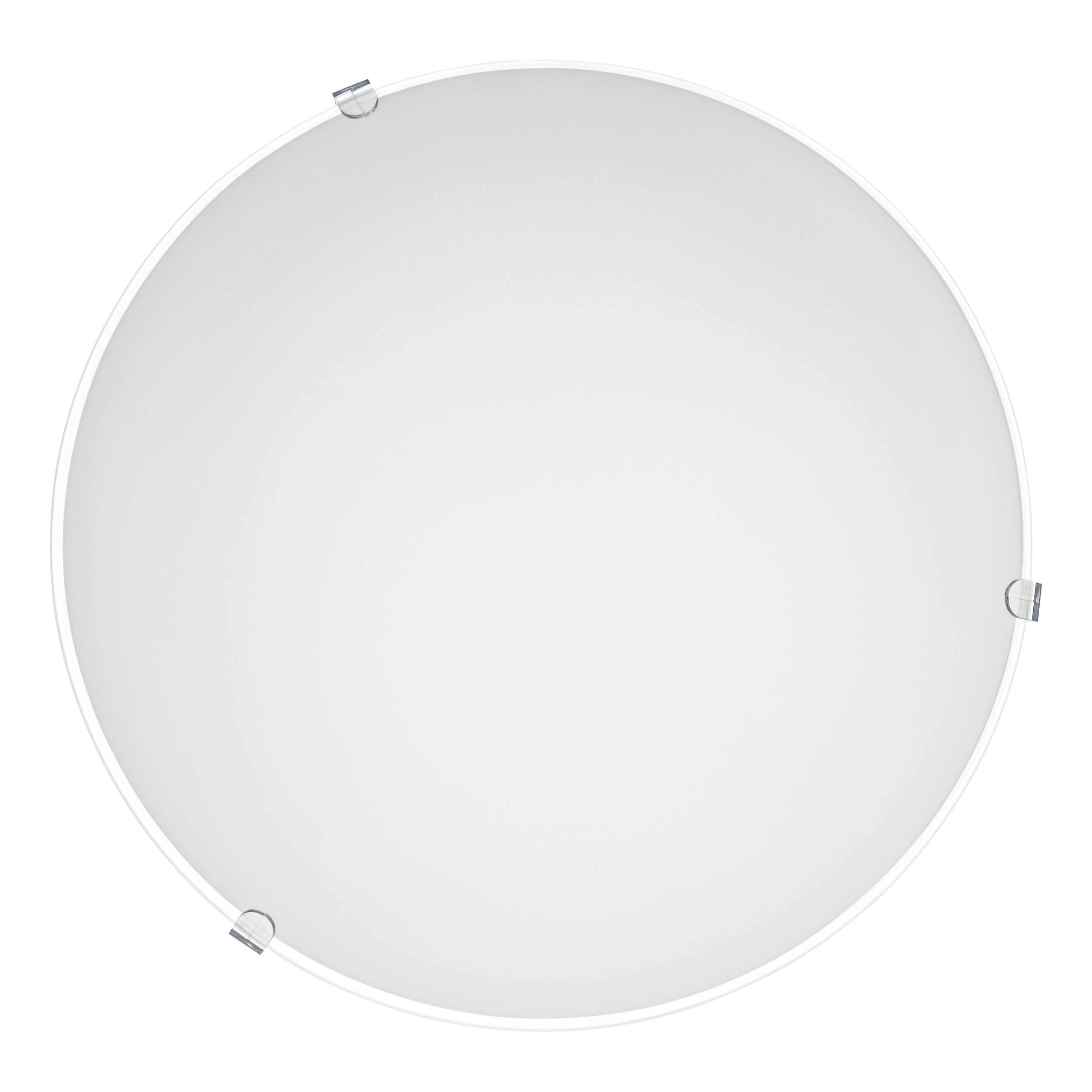 EGLO LED Deckenleuchte »MARS runde Wandlampe für innen, aus Stahl und Glas«, 1 flammig, Leuchtmittel E27 | ohne Leuchtmittel, Wandleuchte innen, Deckenleuchte Glas und Stahl, Lampe, E27 Fassung