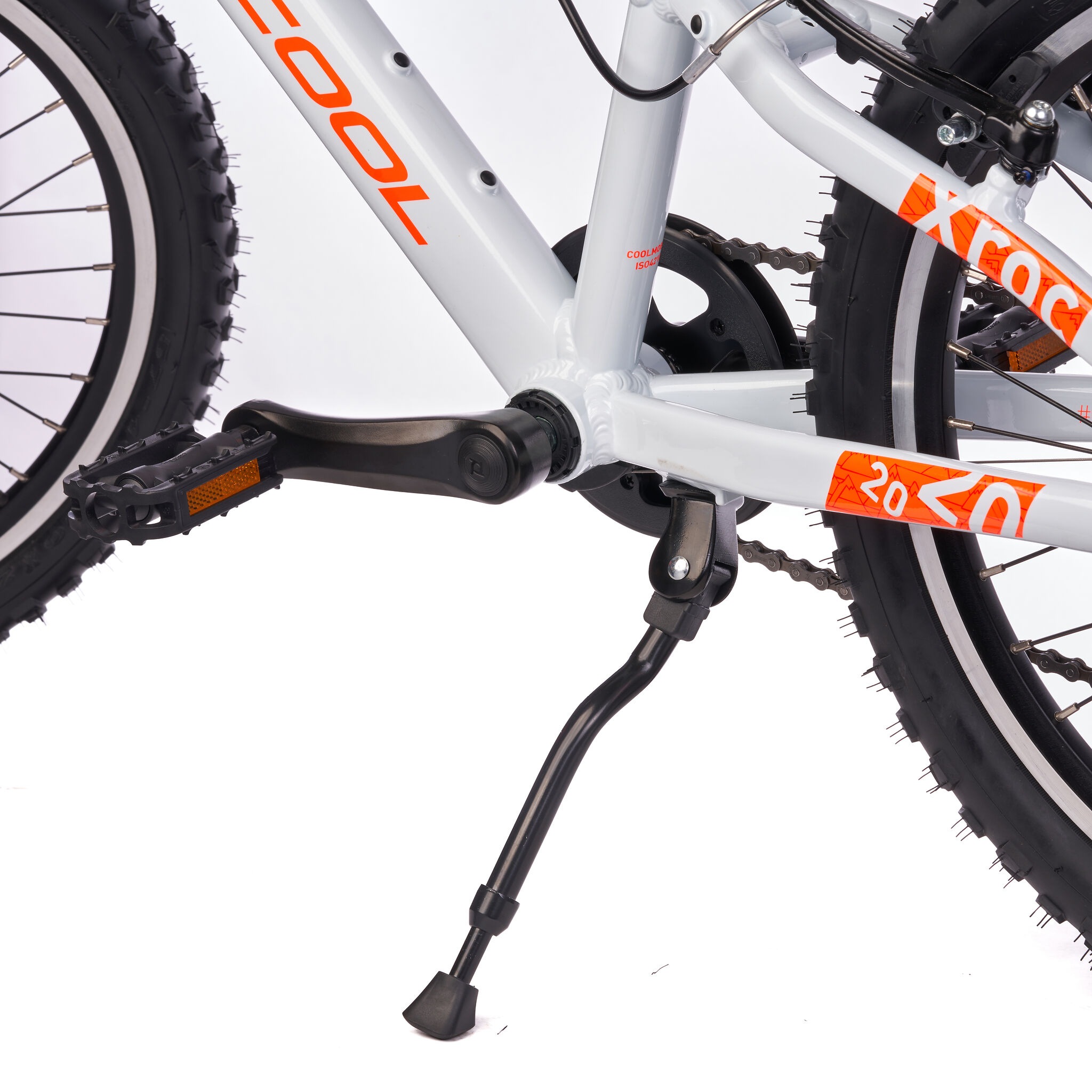 S’COOL Jugendfahrrad »S'COOL Xroc Pro 20-K7 Sky Grey/Neon Orange« 7 Gang Shimano Kettenschaltung