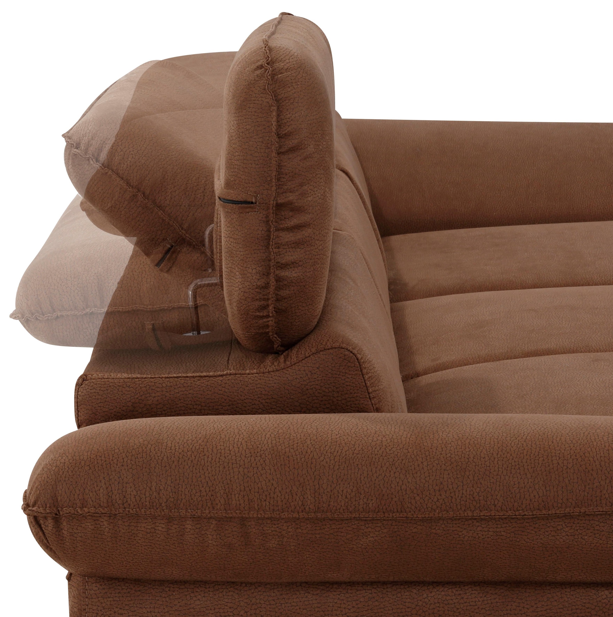 Home affaire Ecksofa »Pilot L-Form«, mit Kopfteilverstellung, wahlweise mit Bettfunktion & Bettkasten
