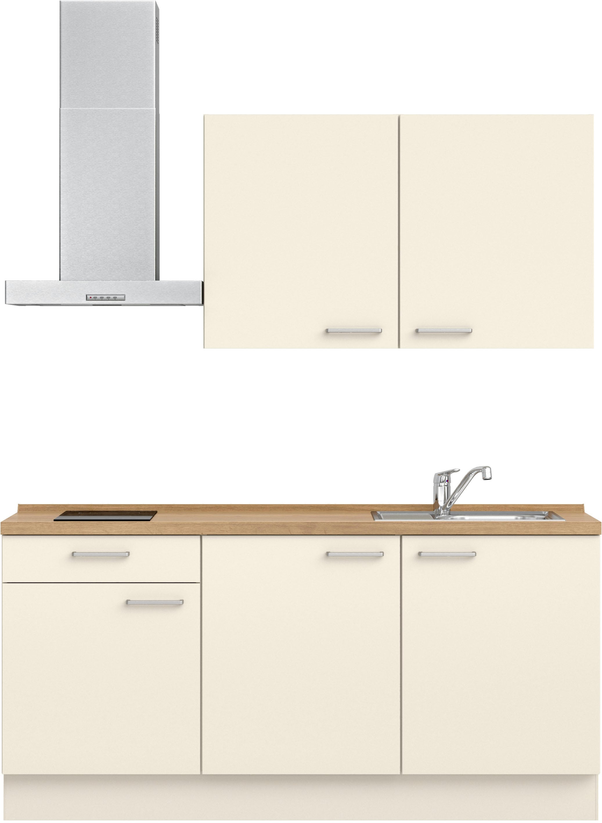 nobilia® Küchenzeile »"Touch I"« vormontiert, Ausrichtung wählbar, Breite 180 cm, wahlw. mit E-Geräten