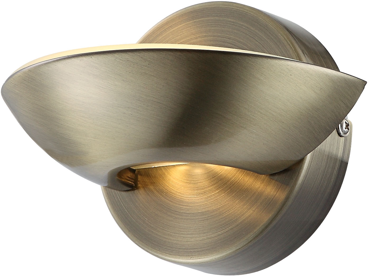 GLOBO LIGHTING LED Wandleuchte »SAMMY«, Leuchtmittel LED-Modul | LED fest integriert, Wandlampe/Glas/Lichtschein: auf-und abwärts/altmessing
