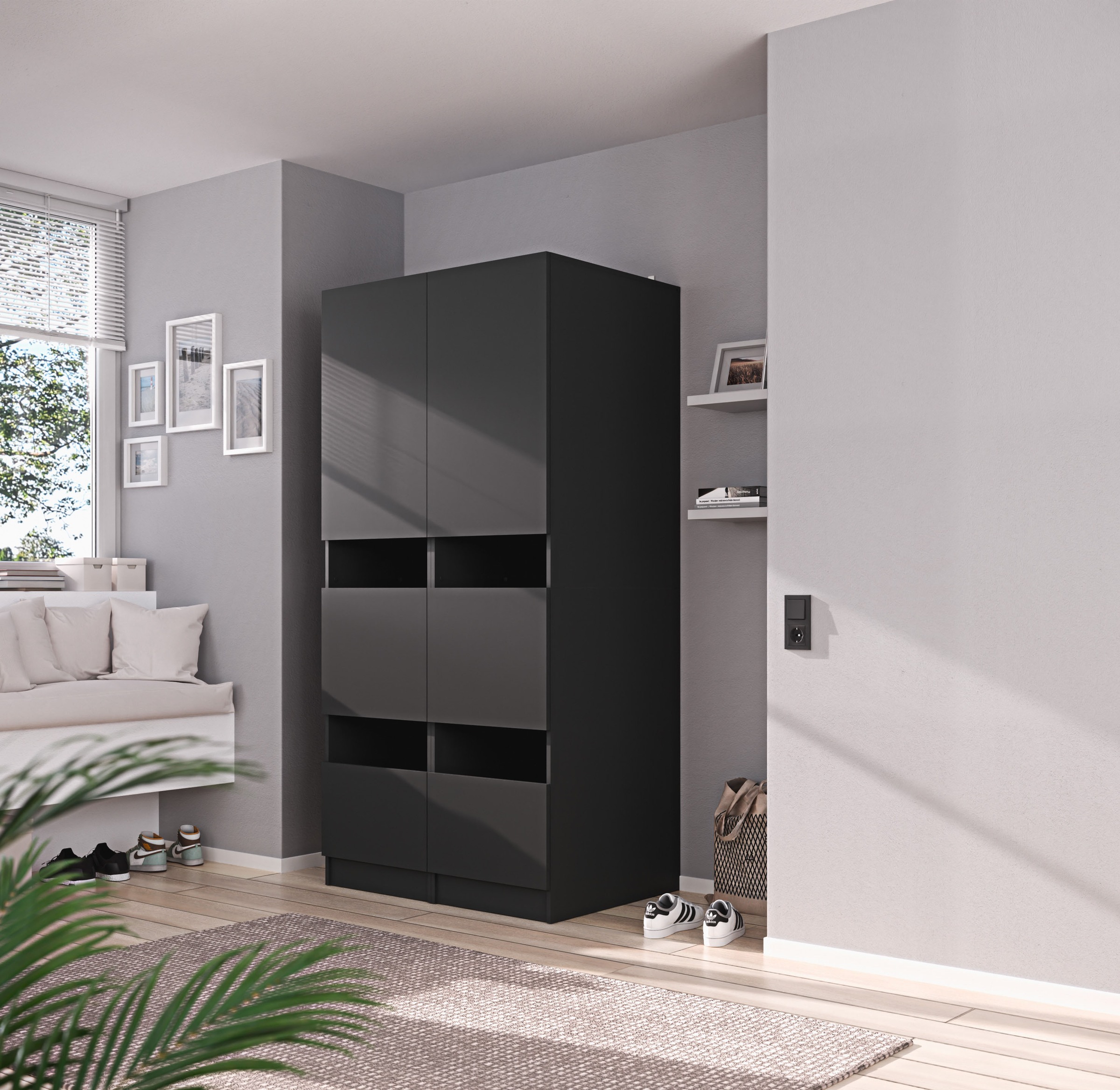 BASIC by Balculina Mehrzweckschrank-Set »Washhome B/T/H 100x68x200« 2 Stk. tlg.