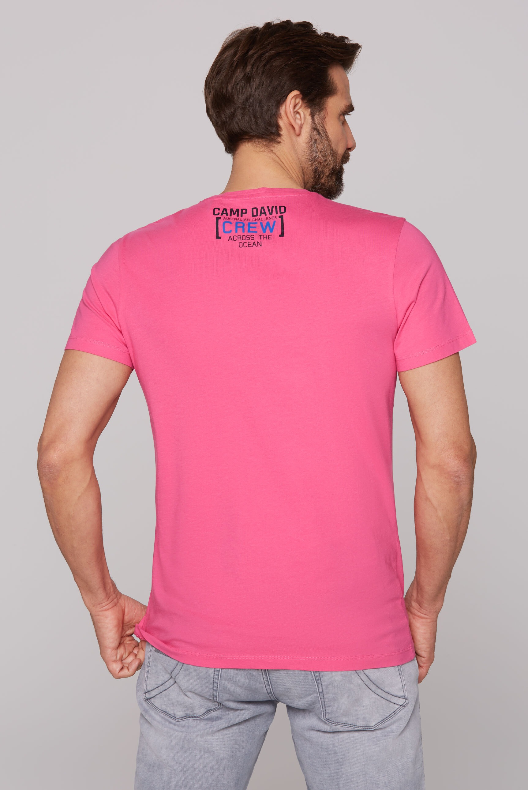 CAMP DAVID Rundhalsshirt, aus Baumwolle