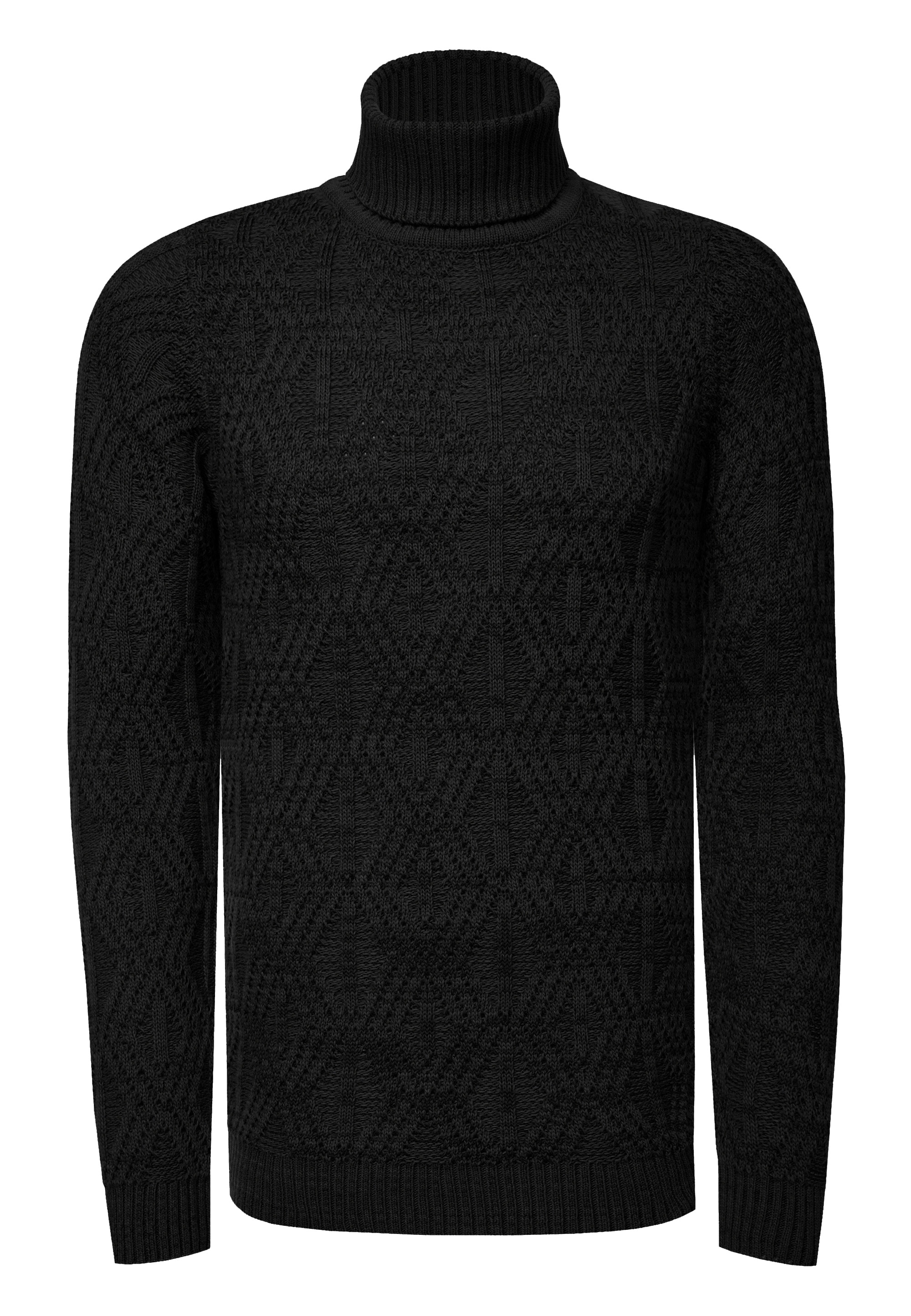 Rusty Neal Rollkragenpullover, in modischem Design