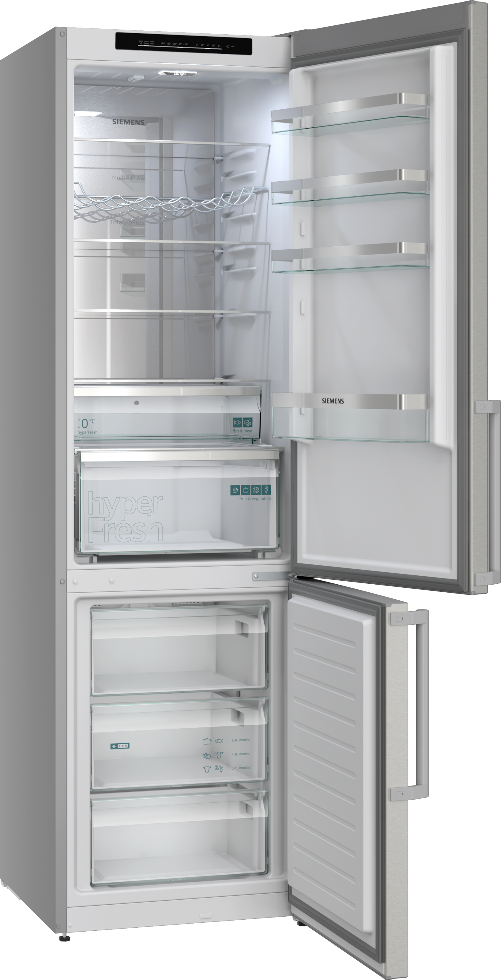 SIEMENS Kühl-/Gefrierkombination iQ300 »KG39NVICV« 203 cm hoch 60 cm breit