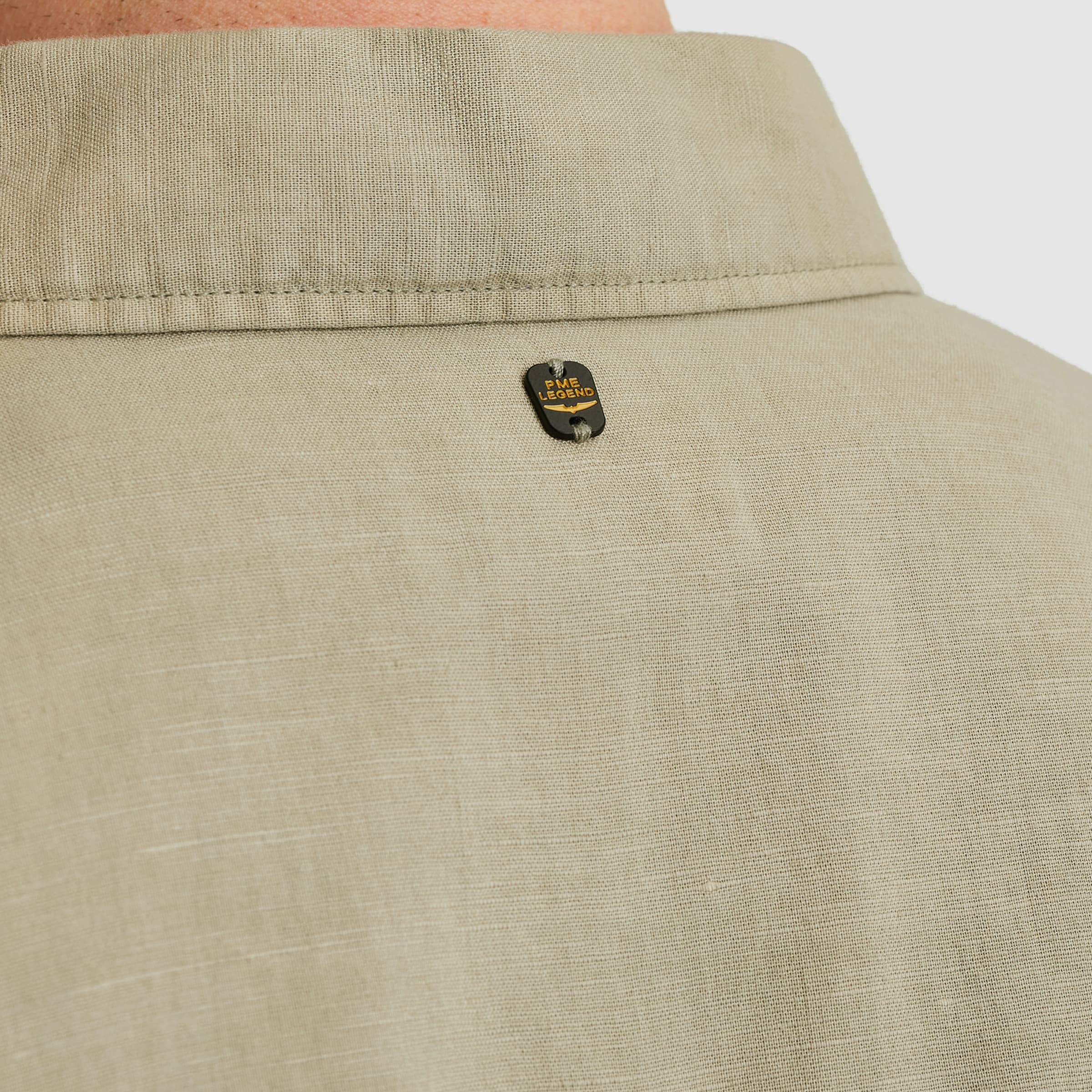 PME LEGEND Kurzarmhemd »Short Sleeve Shirt Ctn linen«, mit Leinenstruktur