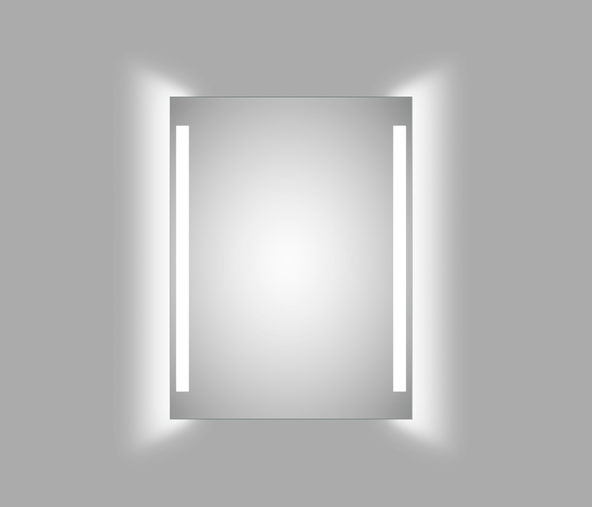 Badspiegel, (1 St.), 80x60 cm - Spiegel mit Beleuchtung