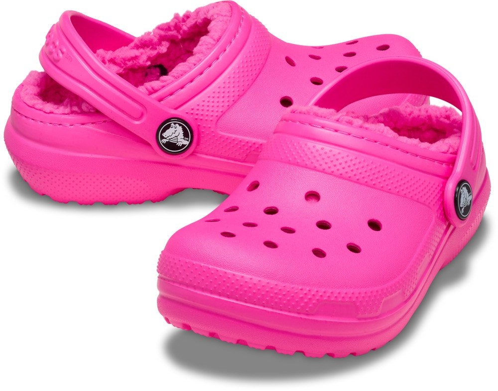 Crocs Clog »Kids Classic Lined Clog«  Hausschuh, Pantoffel, Schlappen mit Warmfutter