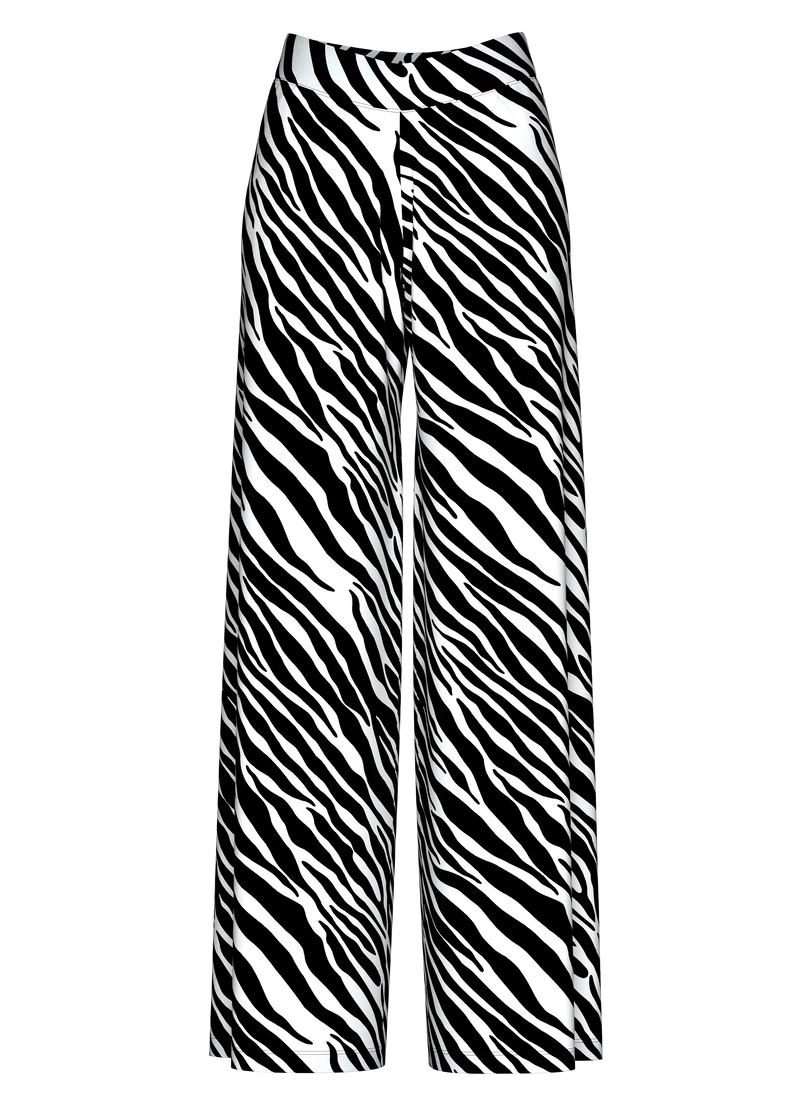 Trigema Jerseyhose »TRIGEMA Hüfthose mit Allover-Zebramuster«, (1 tlg.)
