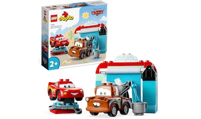 Konstruktionsspielsteine »Lightning McQueen und Mater in der Waschanlage (10996),...