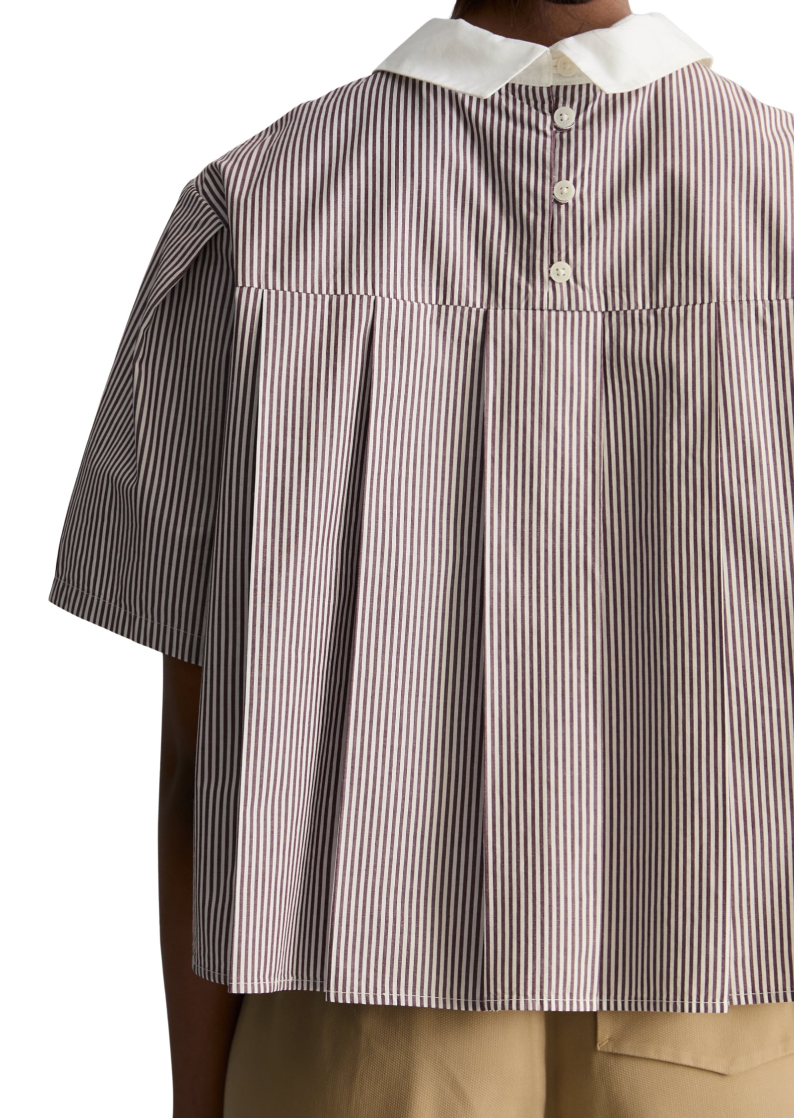 Marc O'Polo DENIM Kurzarmbluse »aus Papertouch Popeline«