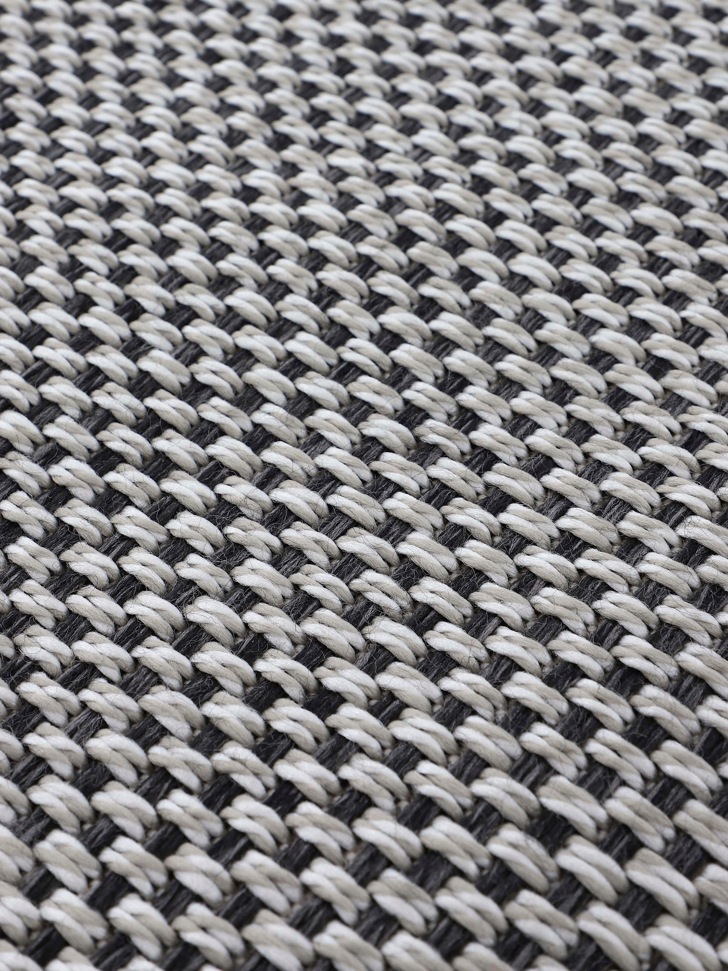 carpetfine Läufer »Boho 105«, rechteckig, 4 mm Höhe, robustes Flachgewebe, Sisal Optik, UV-beständig, Außenbereich