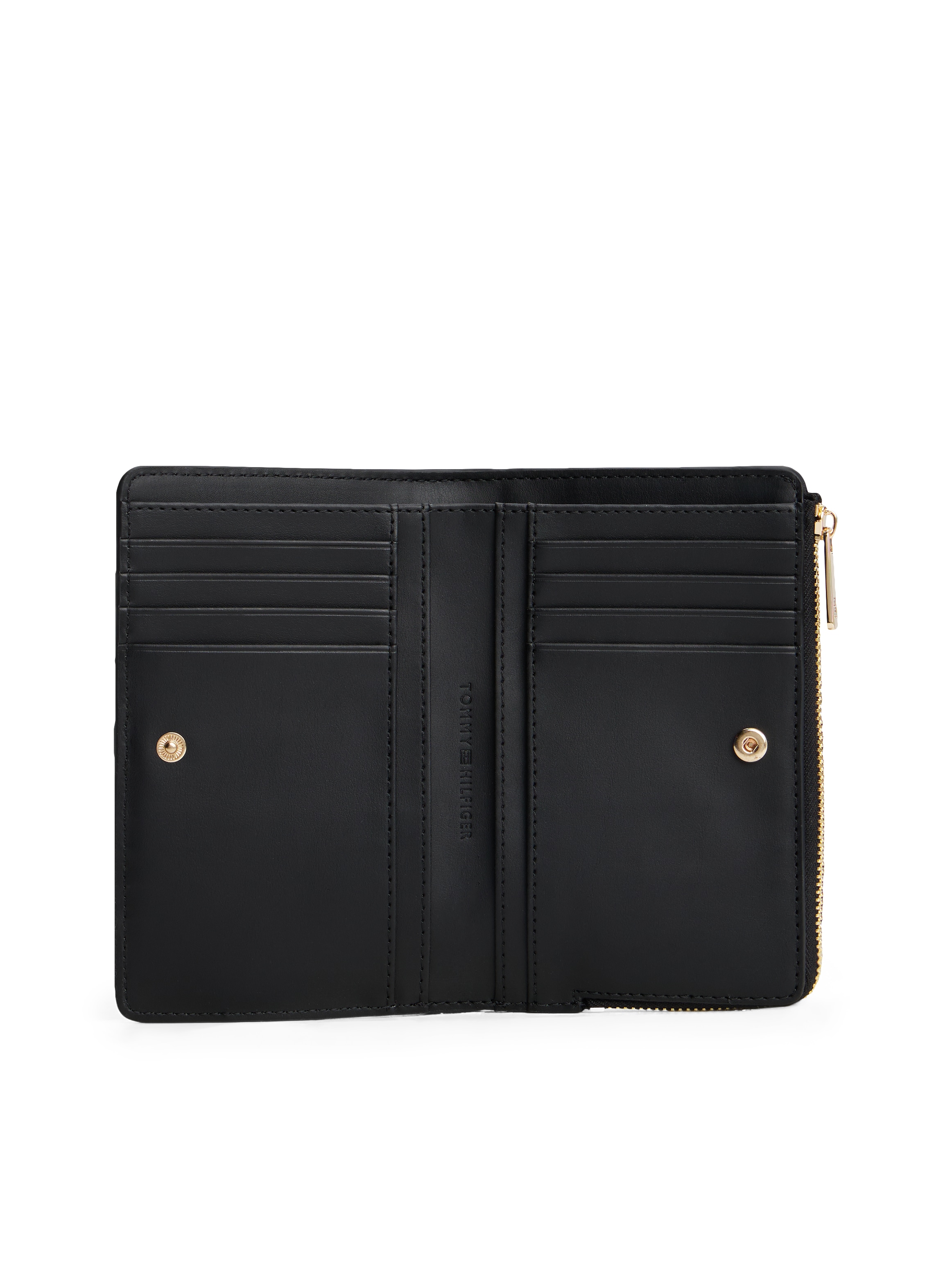 Tommy Hilfiger Geldbörse »TH LIBRE BIFOLD«, Damen Geldbeutel, Portemonnaie mit goldfarbenem TH-Schmuckelement