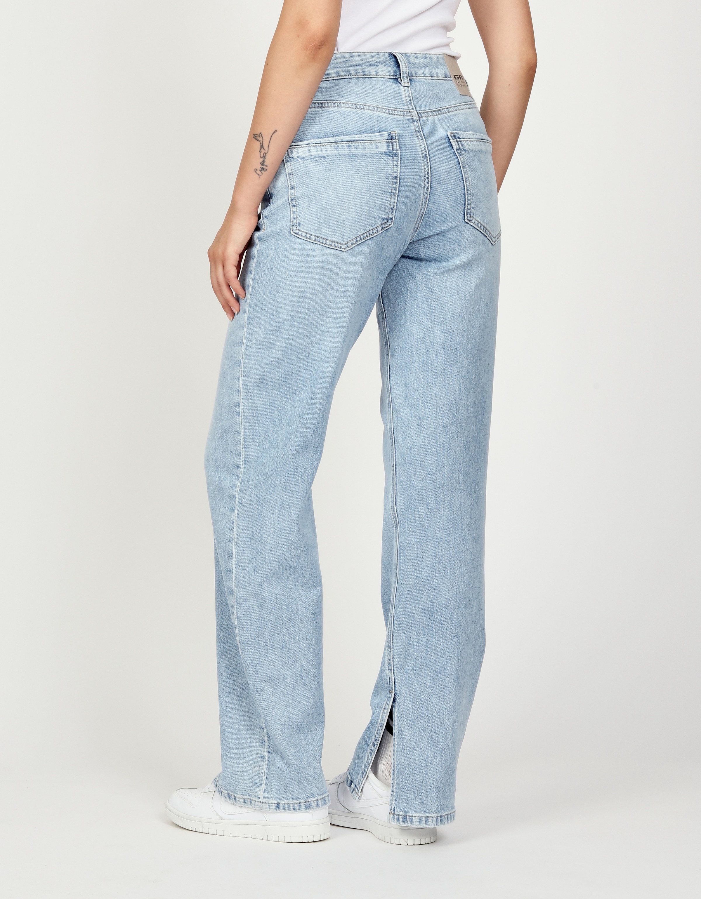 GANG Straight-Jeans "94JUL SLIT", mit Schlitz günstig online kaufen