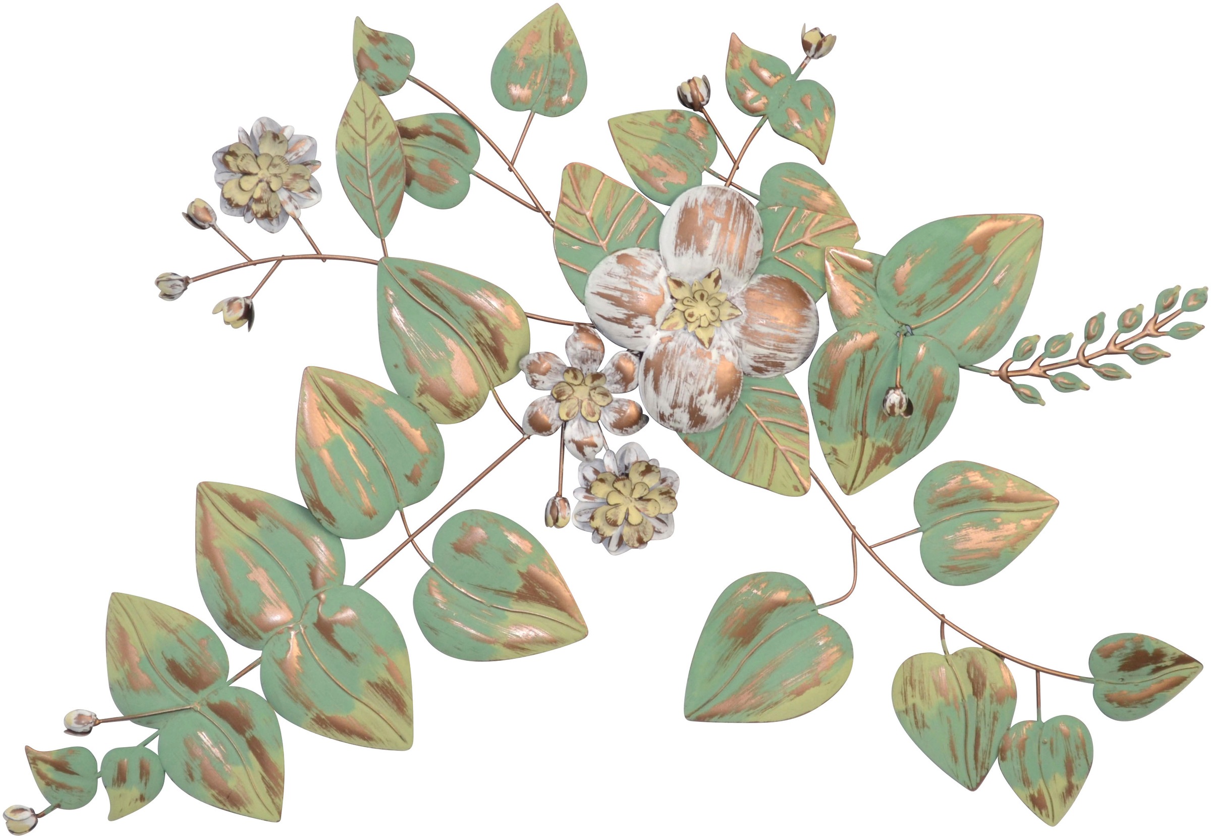 HOFMANN LIVING AND MORE Wanddekoobjekt "Wanddekoration" aus Metall, grün günstig online kaufen