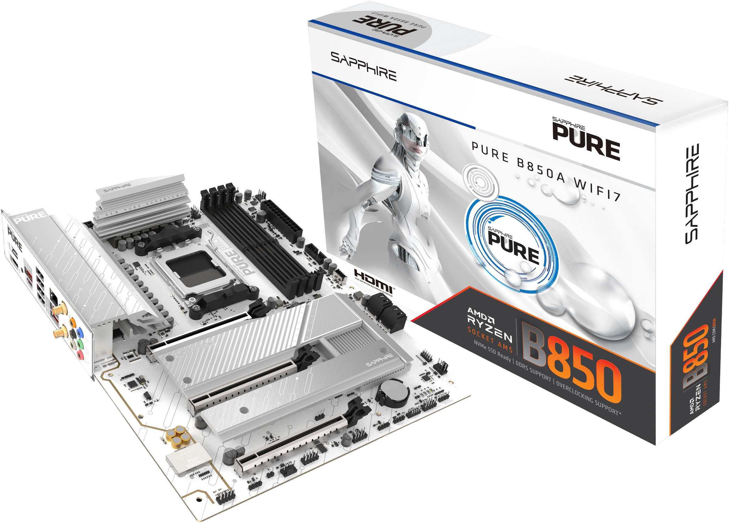 Sapphire Mainboard »PURE B850A WIFI 7«