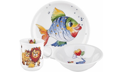 Kindergeschirr-Set »Compact Bunte Tierwelt«, (Set, 3 tlg.)