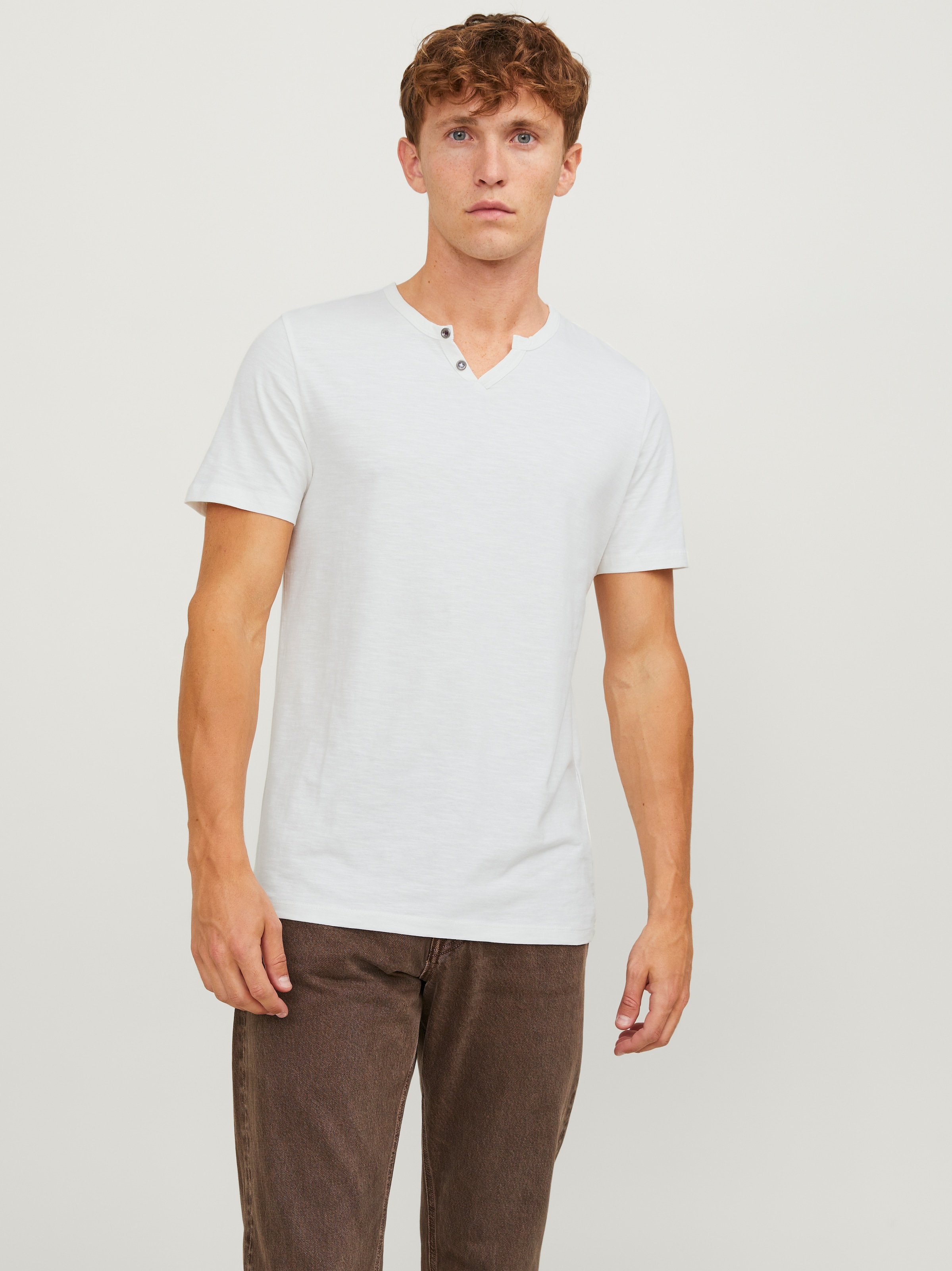Jack & Jones T-Shirt »SPLIT NECK TEE«