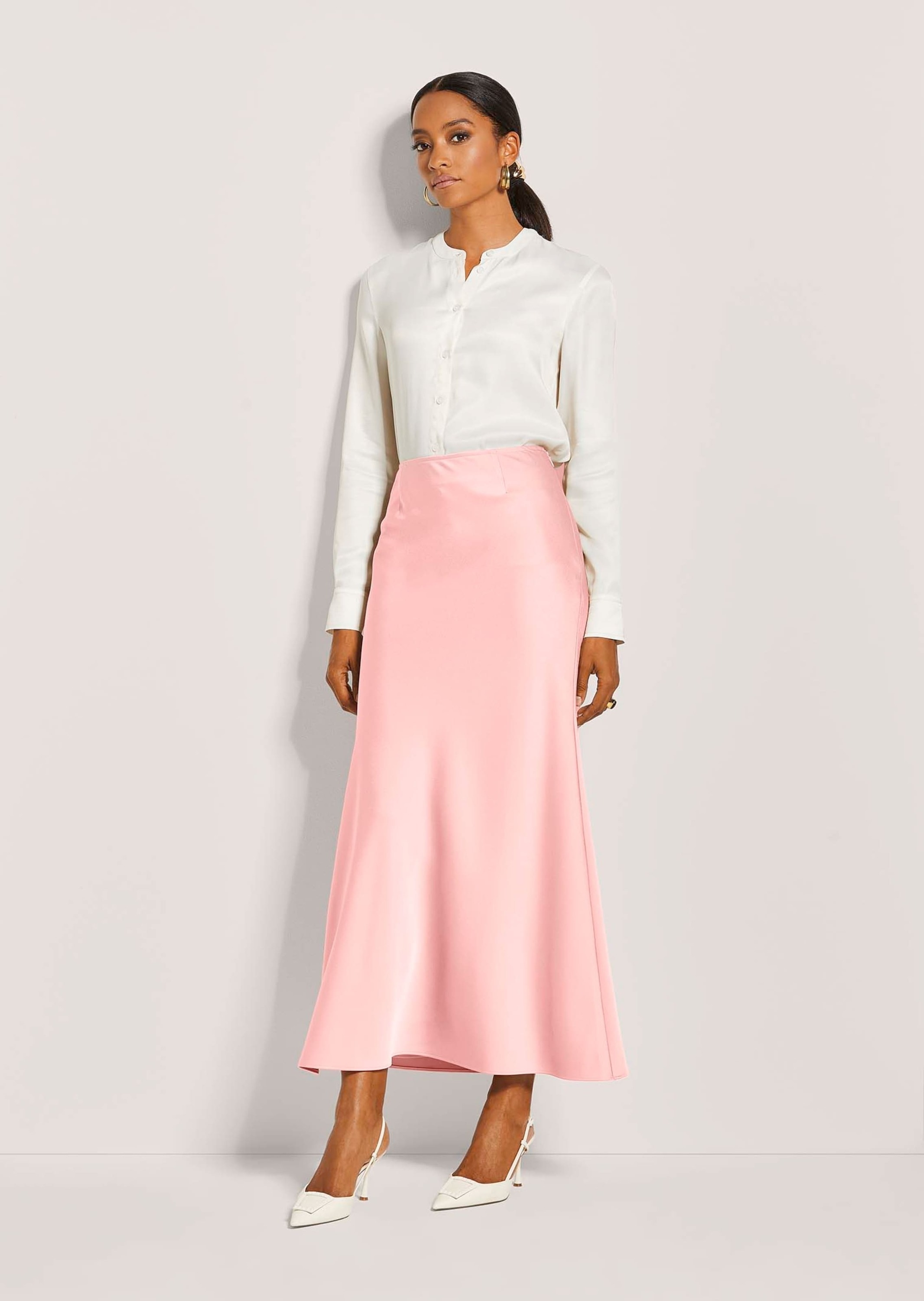 MADELEINE Midirock "Satinrock Eleganter Maxirock für festliche Anlässe" günstig online kaufen