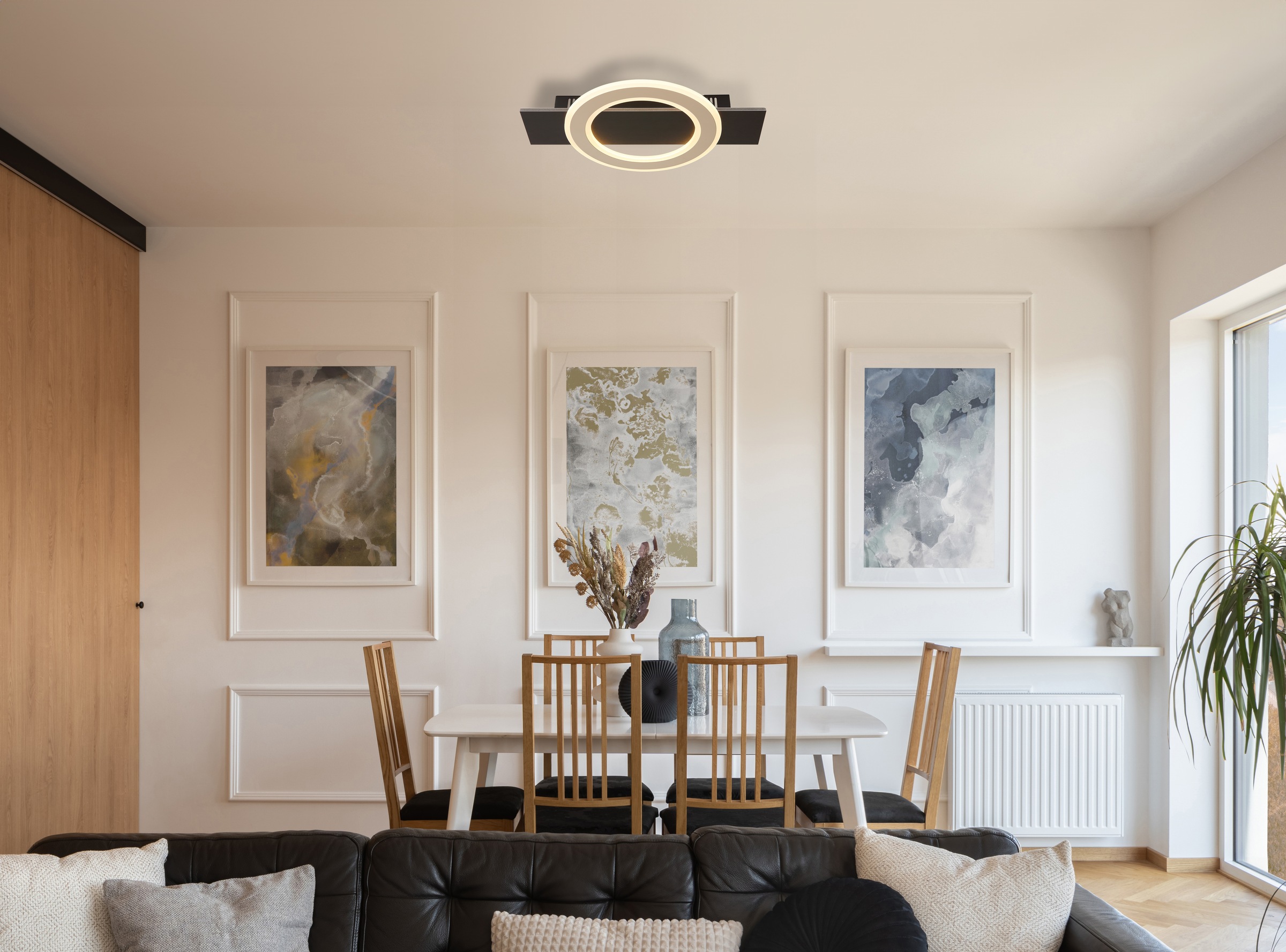 GLOBO LIGHTING Deckenleuchte »JAYDEN« LED-Modul 1 Stk. Warmweiß Deckenlampe Wohnzimmer-Leuchte Schlafzimmer-Leuchte Flur Küche