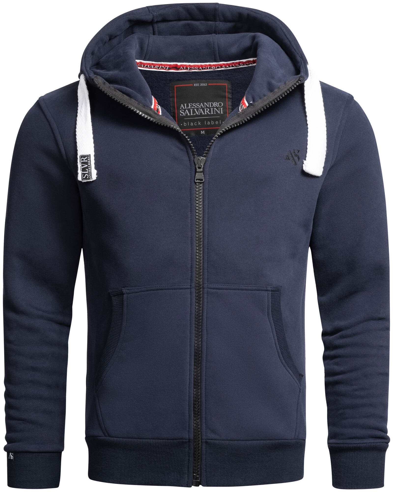 Alessandro Salvarini Sweatjacke "ASVinzent", warmer Hoodie