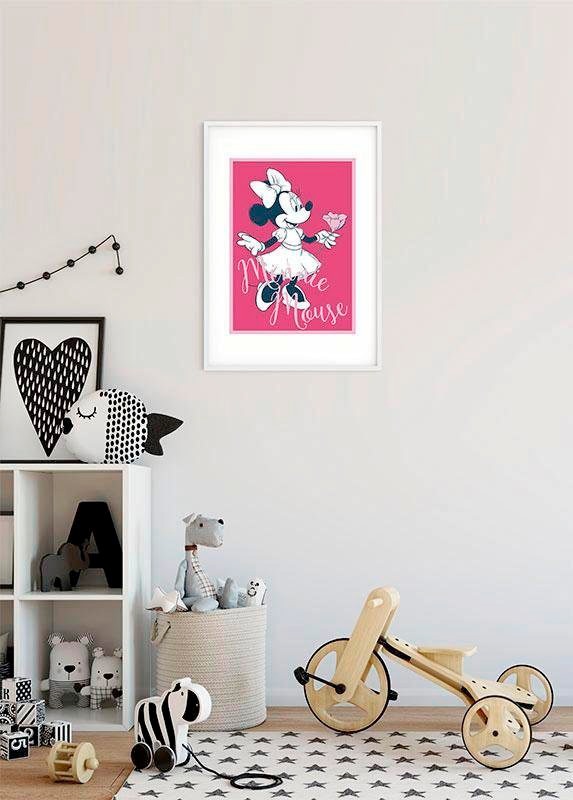 Komar Bild »Minnie Mouse Girlie«, Disney, (1 St.), Wandbild zur Dekoration im Kinderzimmer - ohne Rahmen