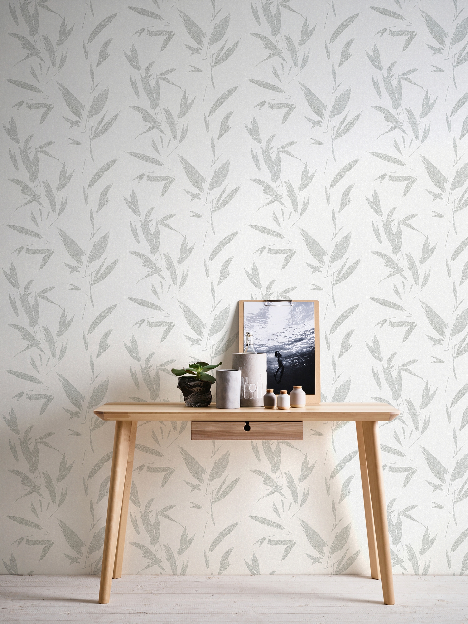 A.S. Création Vliestapete »New Elegance«, mehrfarbig-floral, Palmentapete Tapete Dschungel Tapeten Wohnzimmer Schlafzimmer Küche