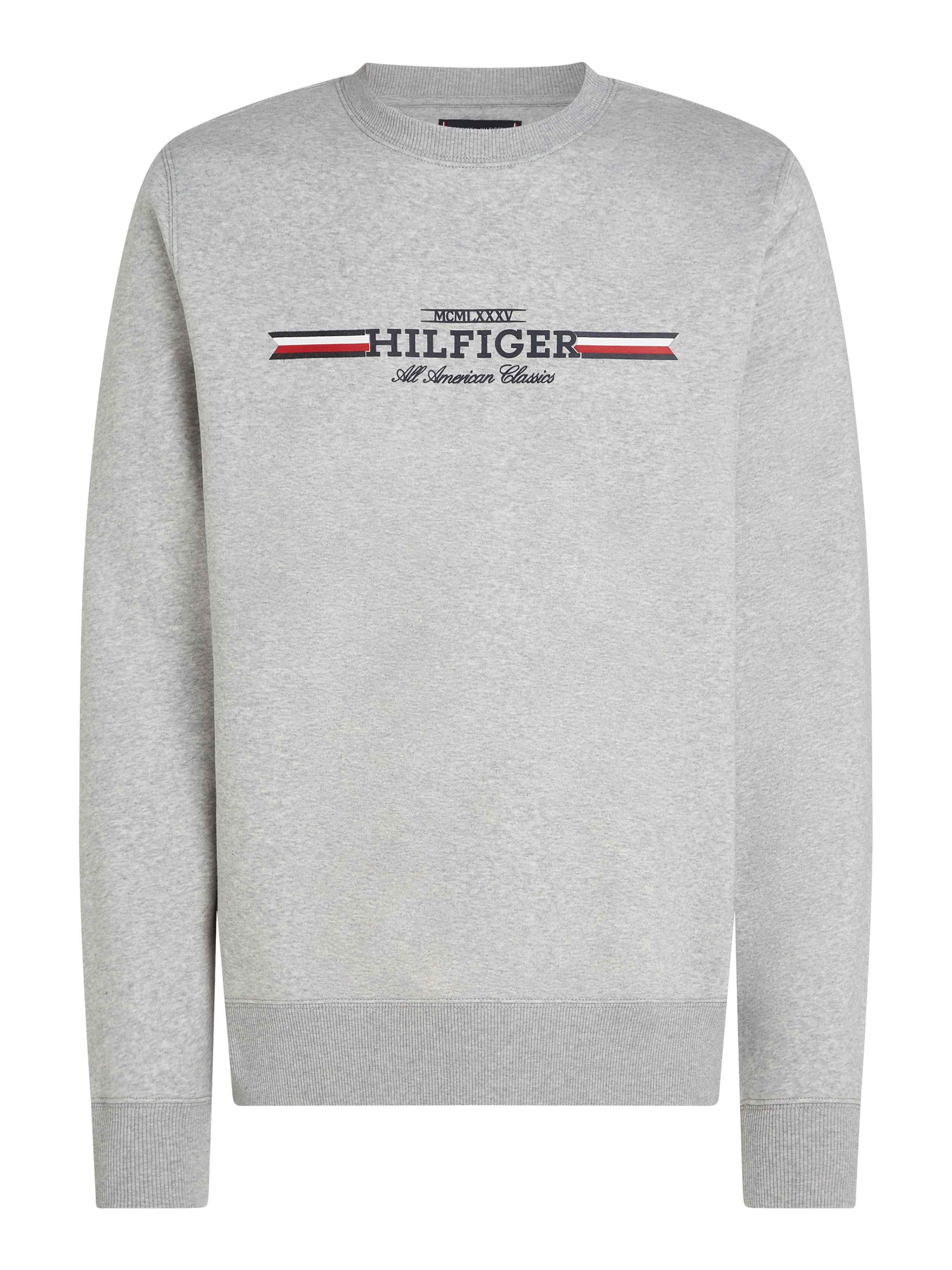 Sweatshirt »HILFIGER STRIPE SWEATSHIRT«, mit mehrfarbigen Print