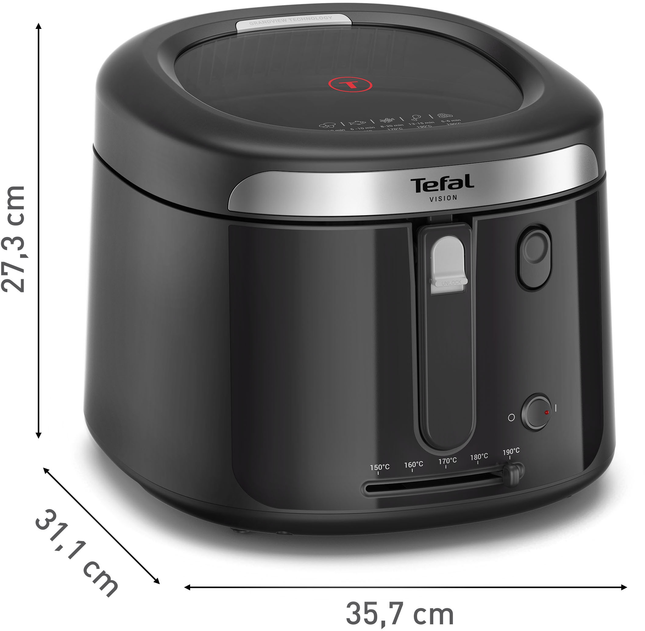 Tefal Fritteuse »Vision« 1900 W Fassungsvermögen 2,1 l