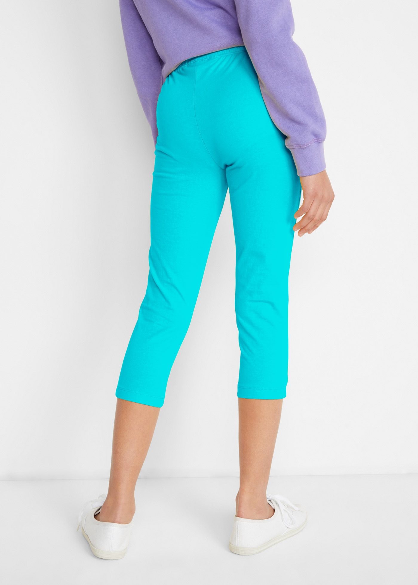 bonprix Caprileggings »Capri-Leggings mit elastischem Baumwoll-Mix (2er Pack)«  Capri-Leggings mit elastischem Baumwoll-Mix (2er Pack)