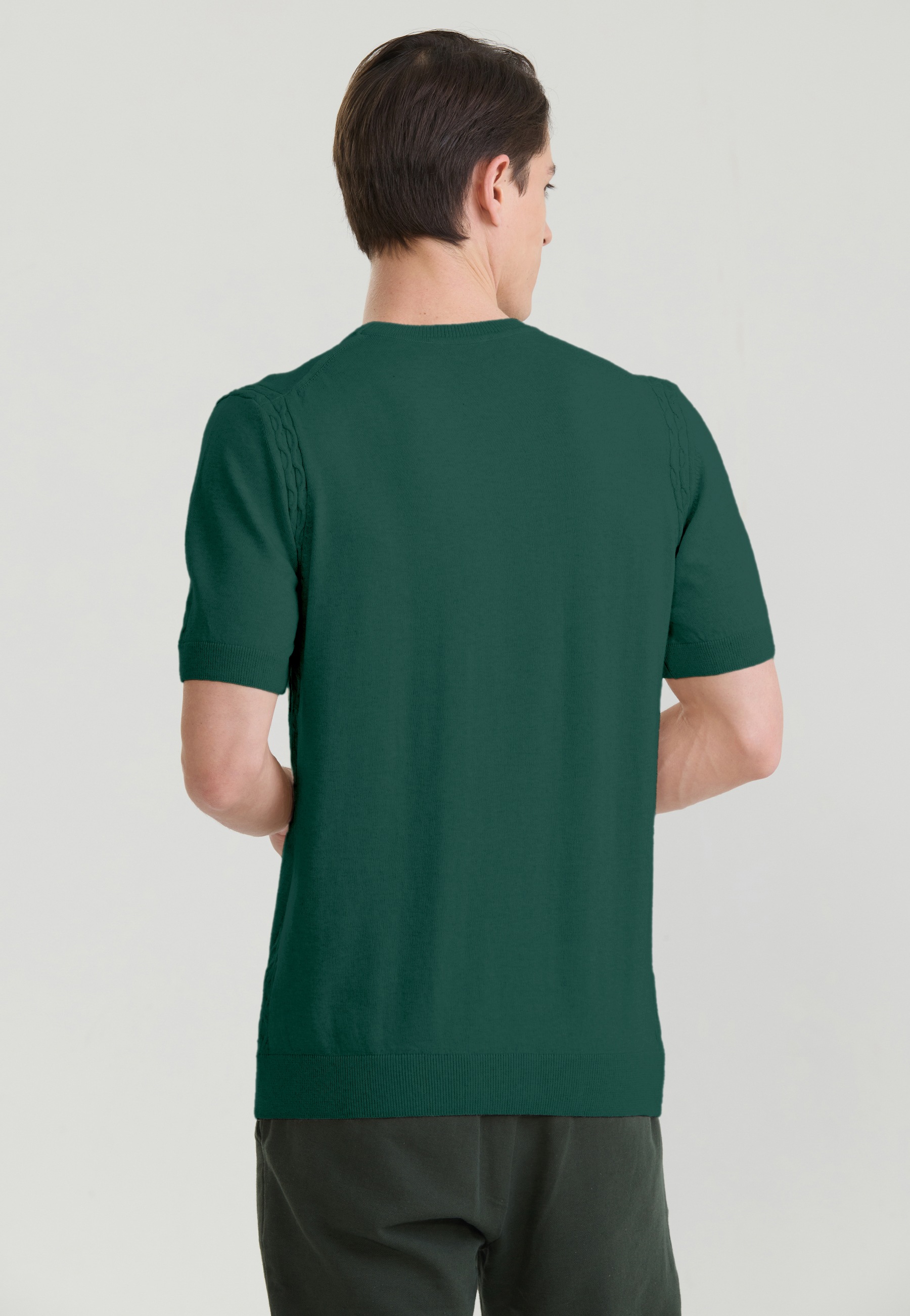 Felix Hardy T-Shirt »Basic-Strick-T-Shirt mit Rundhalsausschnitt«