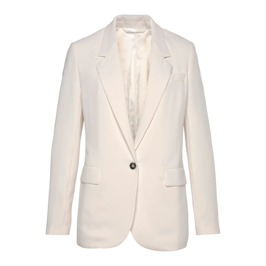 LASCANA Longblazer, mit Reverskragen und Schlitz hinten, Damenblazer, elegant-chic