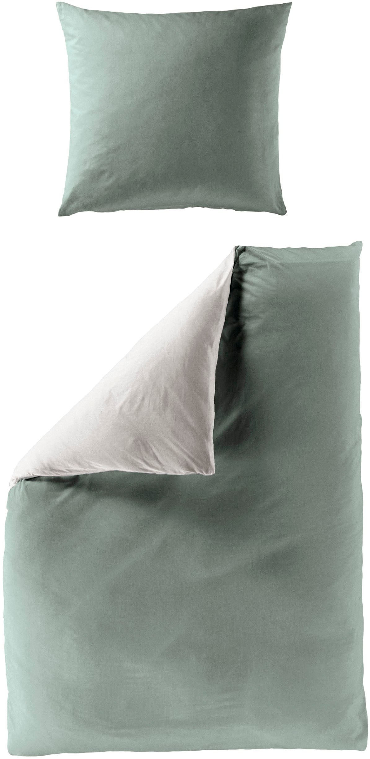 BIERBAUM Wendebettwäsche "Modern Uni in Gr. 135x200 oder 155x220 cm" 3 Stk. Modernes Unidesign: Schlichte, elegante Optik für jedes Schlafzimmer