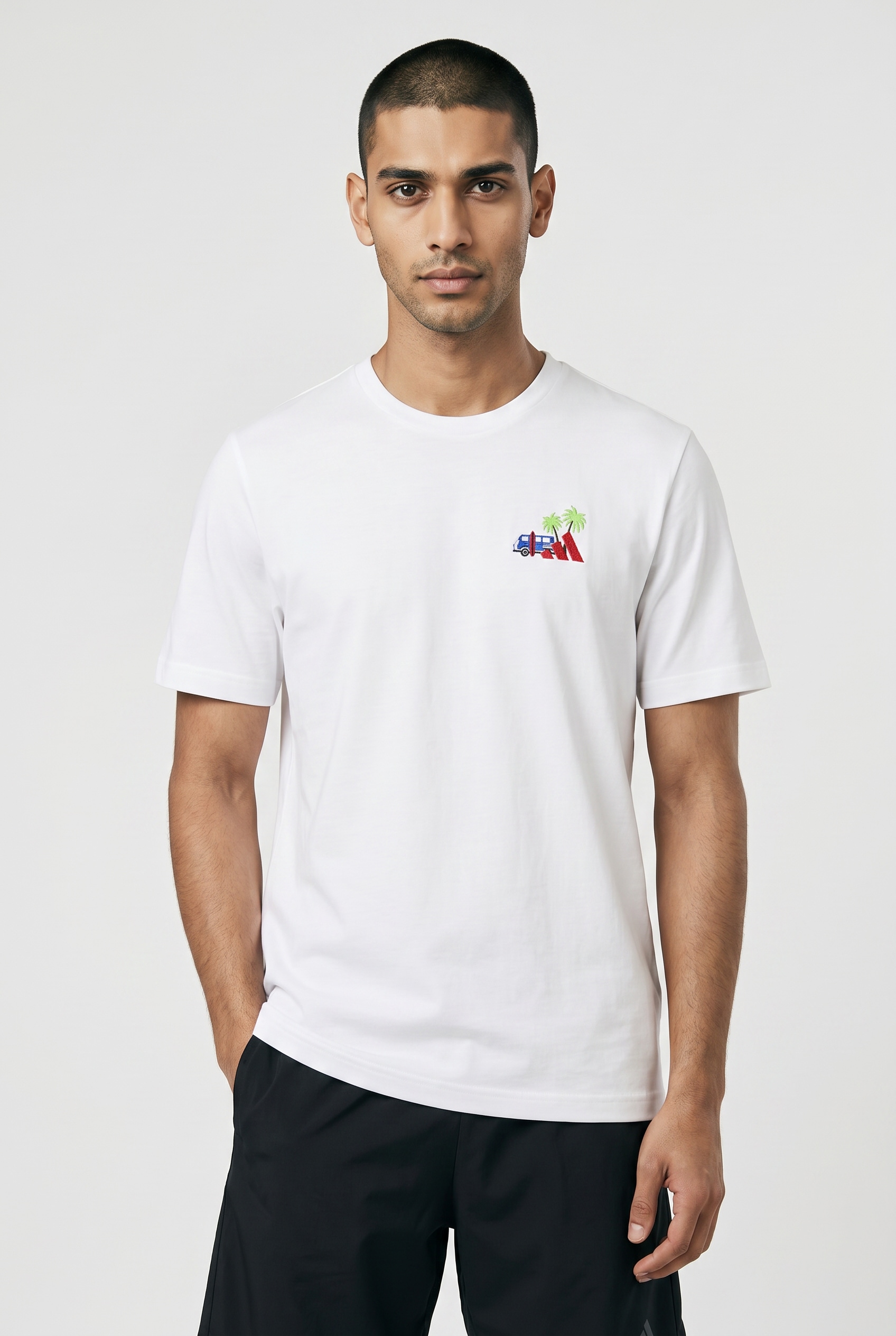 adidas Sportswear T-Shirt "MINI EMBROIDERY SURFING GRAPHIC"