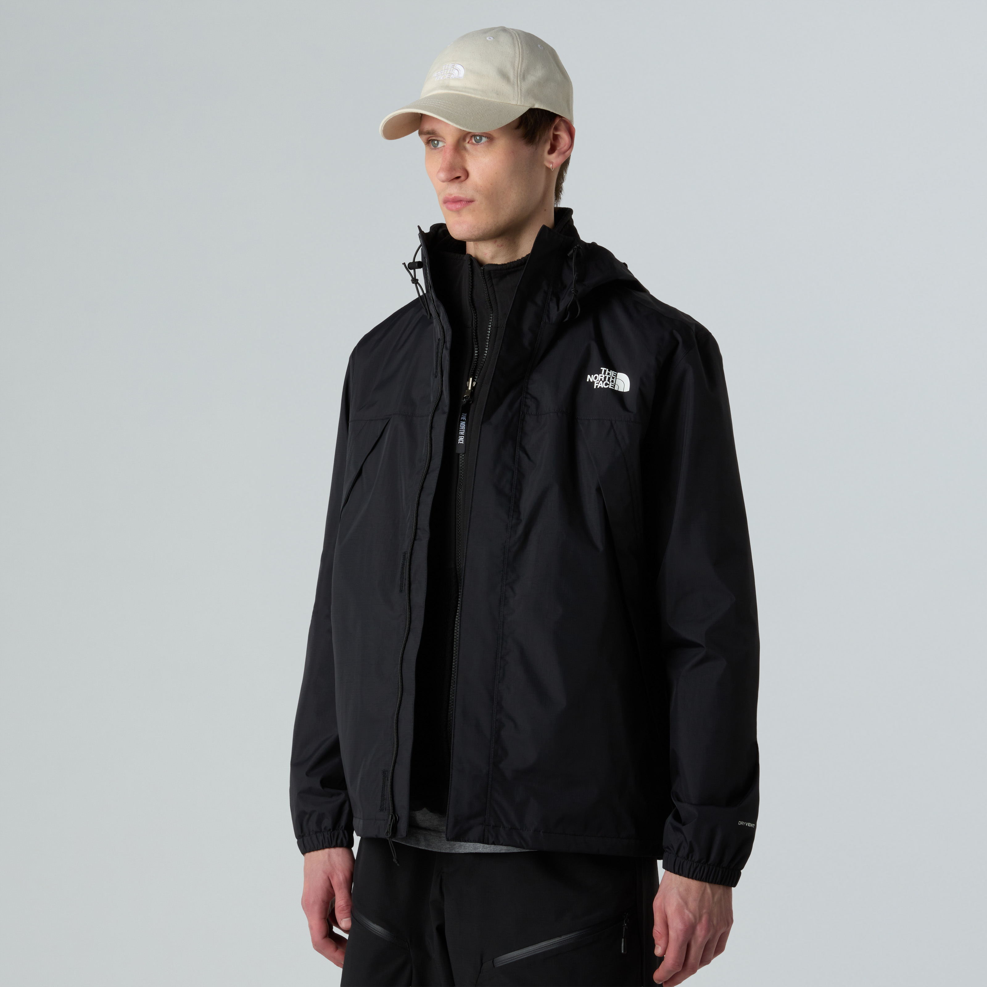 The North Face Funktionsjacke "Antora" mit Kapuze mit Windschutzblende, winddicht, wasserdicht, atmungsaktiv