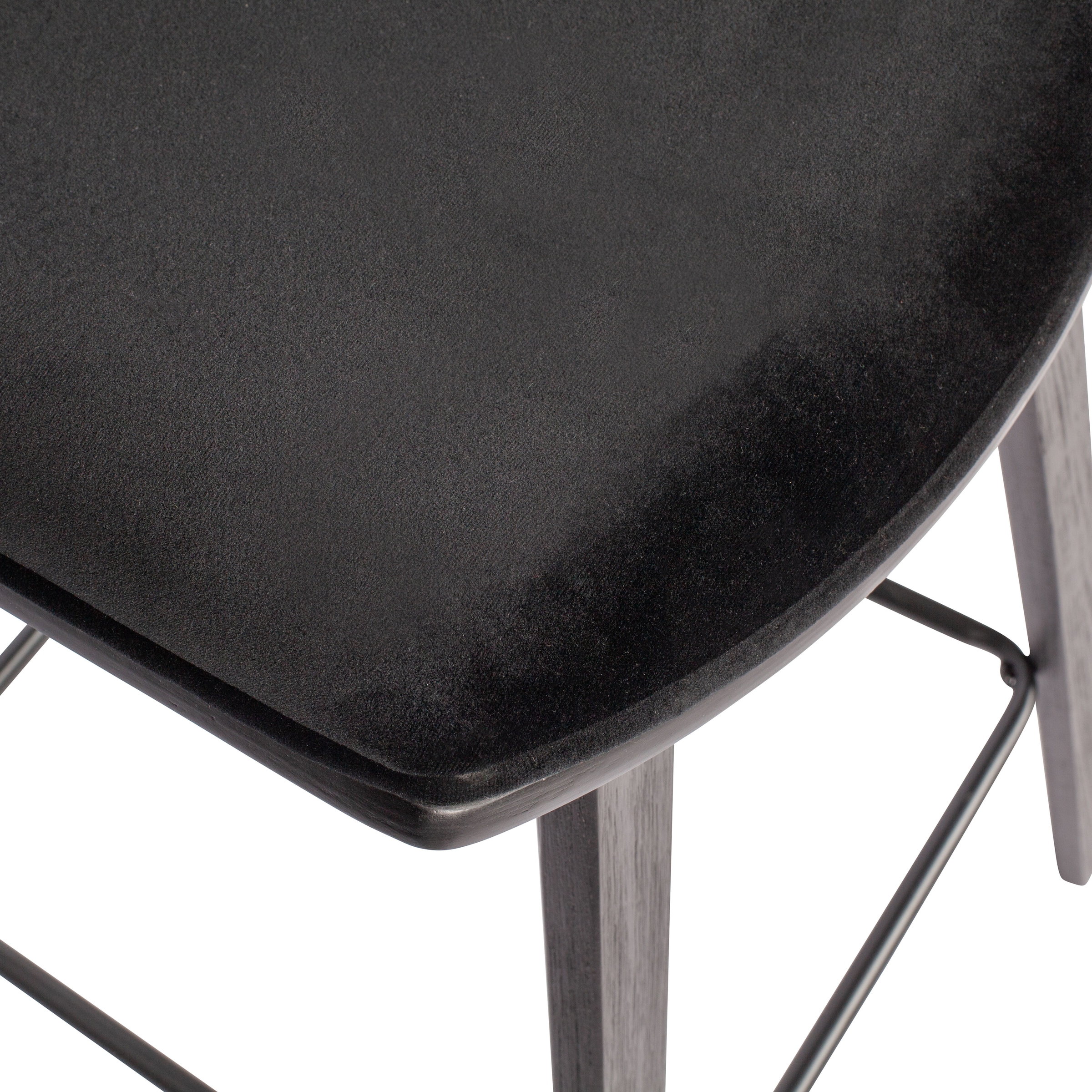 WOOOD Barhocker »Senn«, (2 St.), Sitzfläche aus Samt, H 94 cm x B 41 cm
