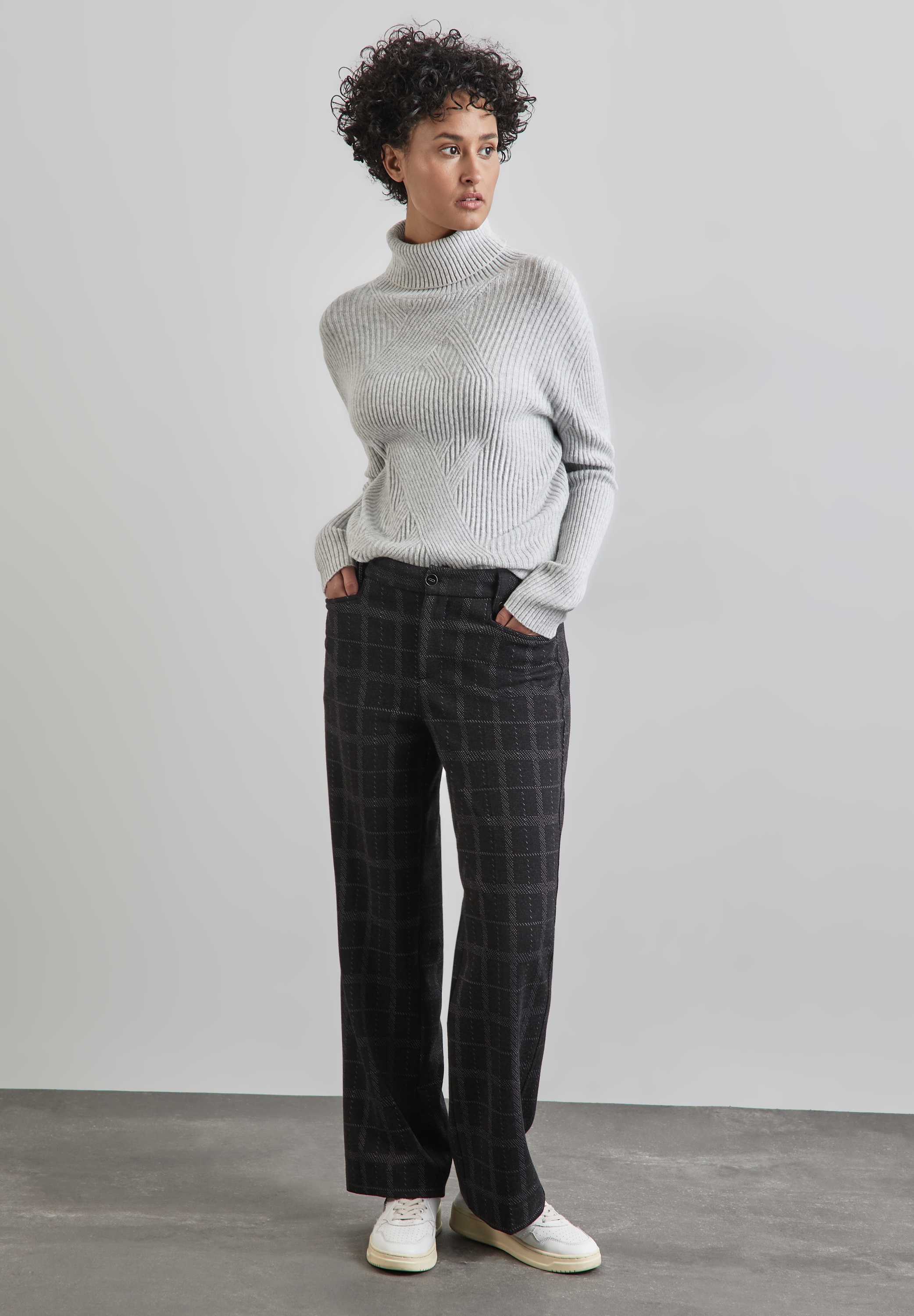 STREET ONE Stoffhose, High Waist