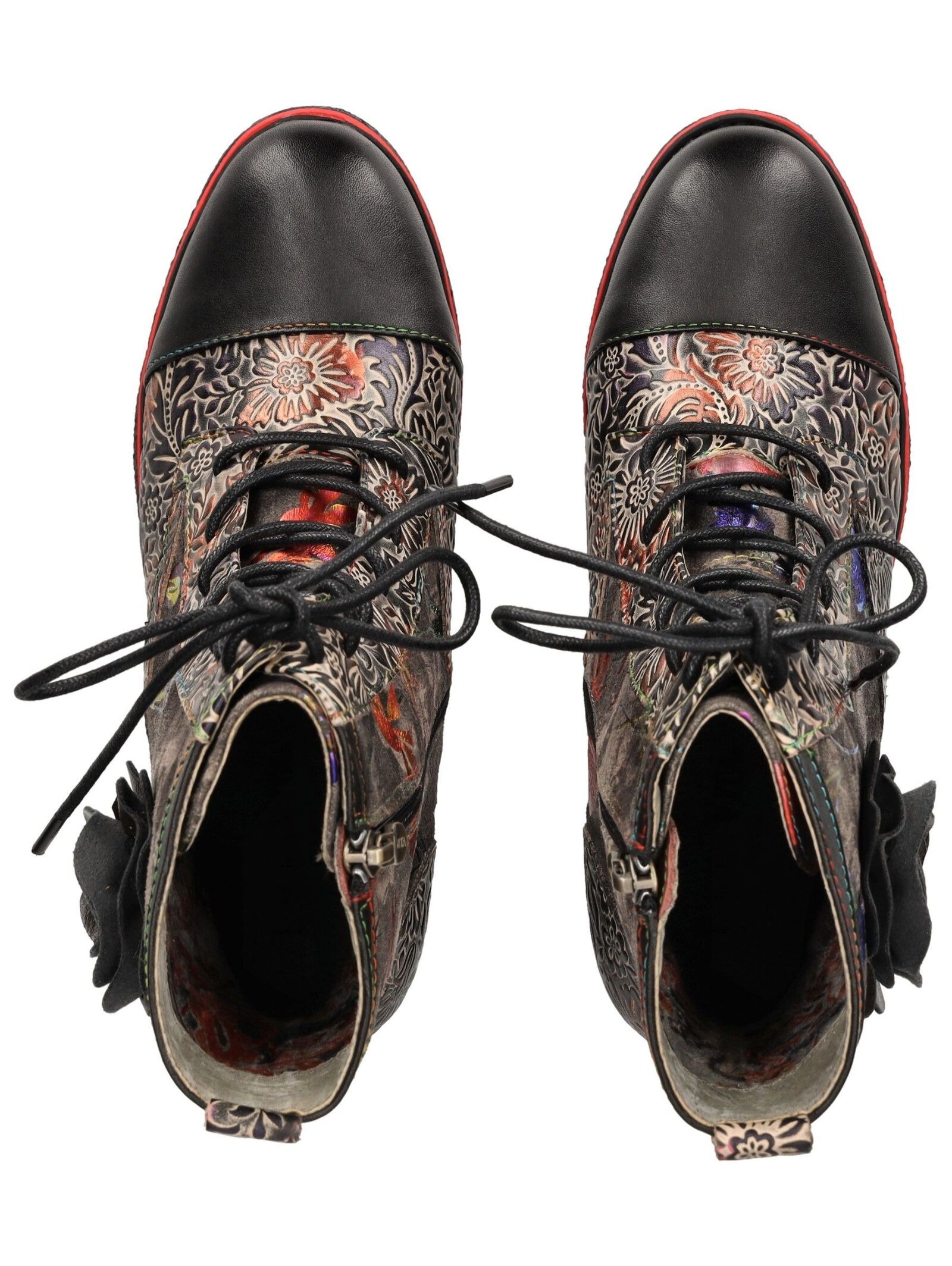 LAURA VITA Schnürstiefelette »LAURA VITA Stiefelette Leder/Textil«