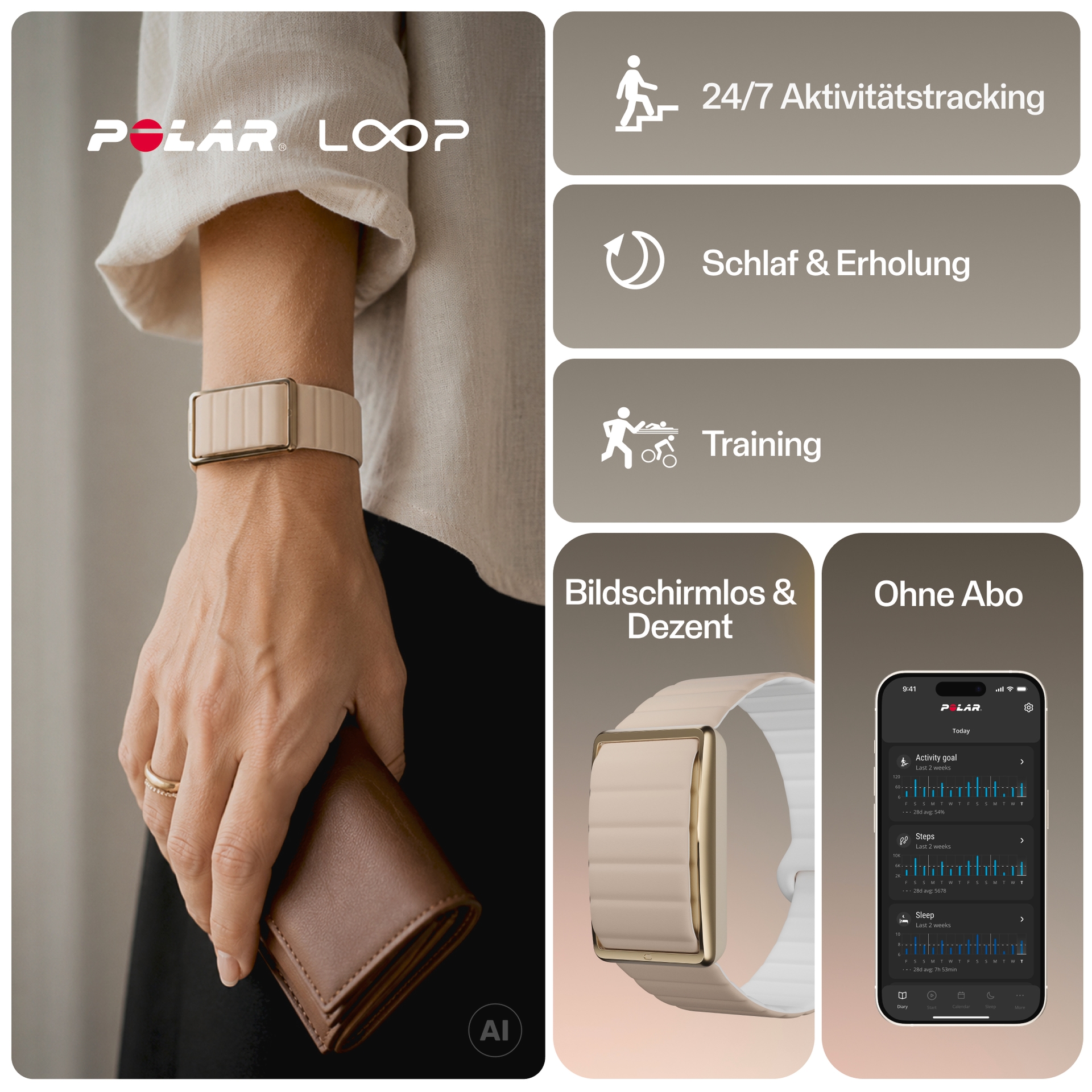 Polaroid Fitness-Tracker »LOOP GEN2 S-M«