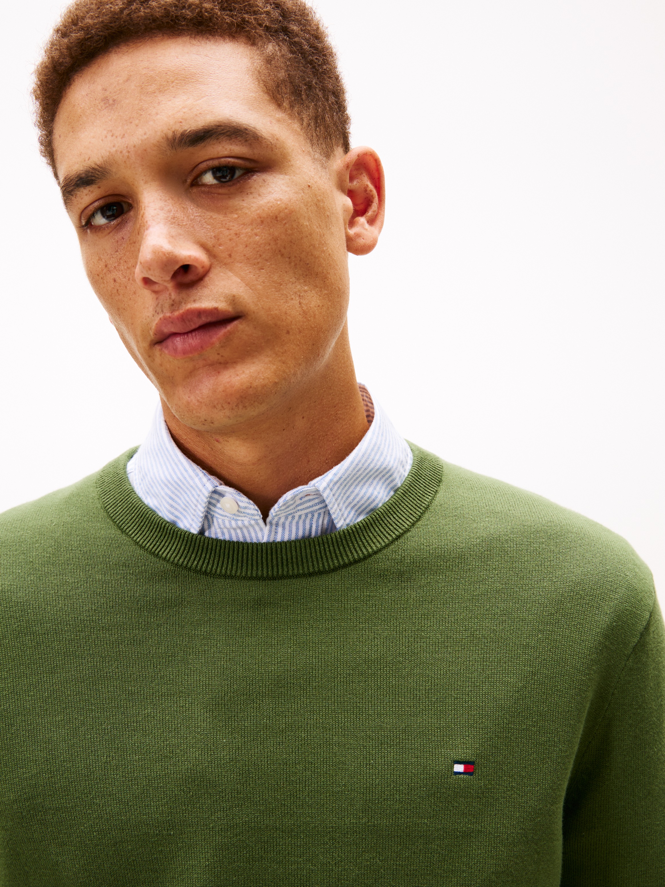 Tommy Hilfiger Rundhalspullover "ESSENTIAL COTTON" Crewneck Regular Fit Pre günstig online kaufen