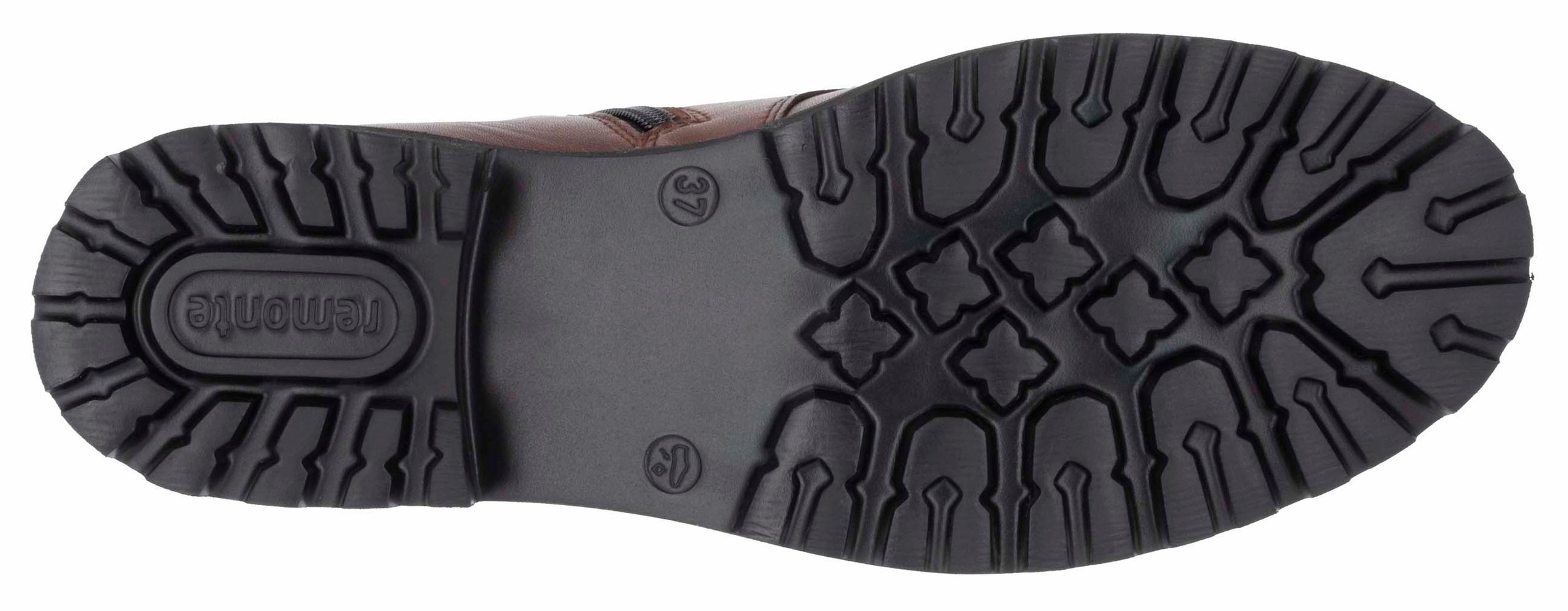 Remonte Schnürstiefelette, Blockabsatz, Schnürboots mit Zierschnalle