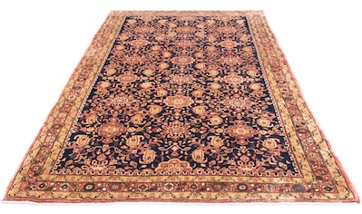 morgenland Wollteppich »Malayer Teppich handgeknüpft blau«, rechteckig, 12 mm Höhe,... kaufen