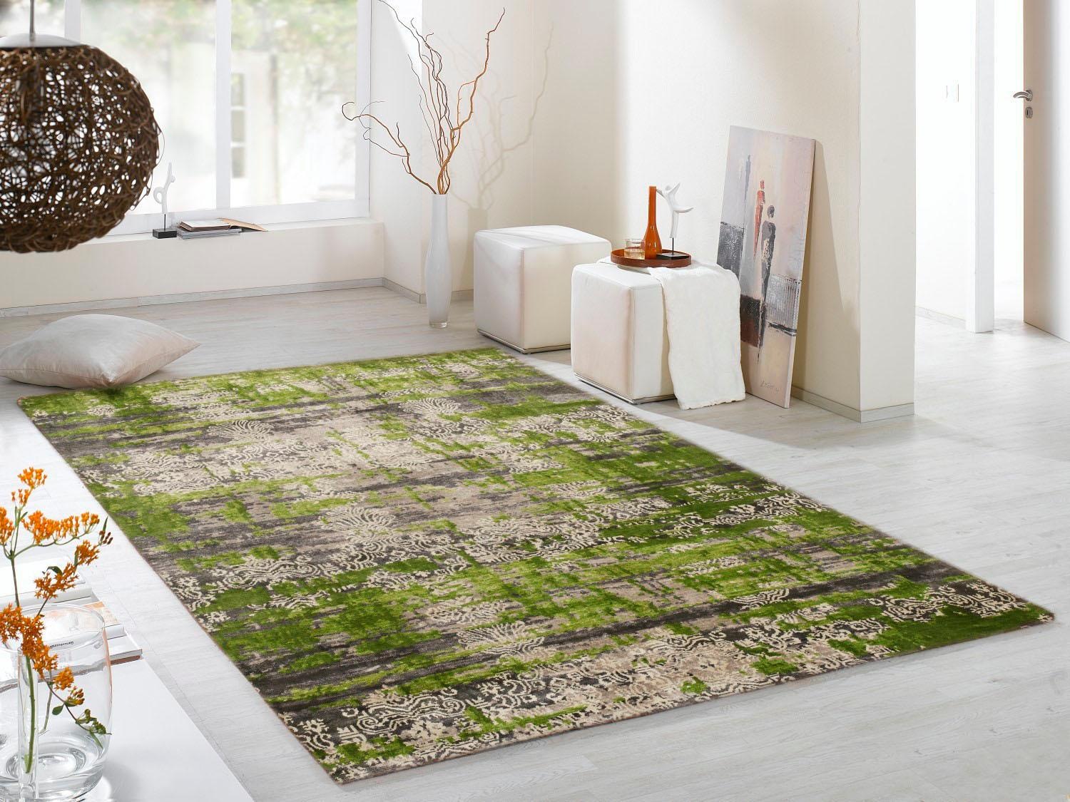 OCI DIE TEPPICHMARKE Teppich »Signature Fusion«, rechteckig, 4 mm Höhe, handgeknüpft, Wohnzimmer
