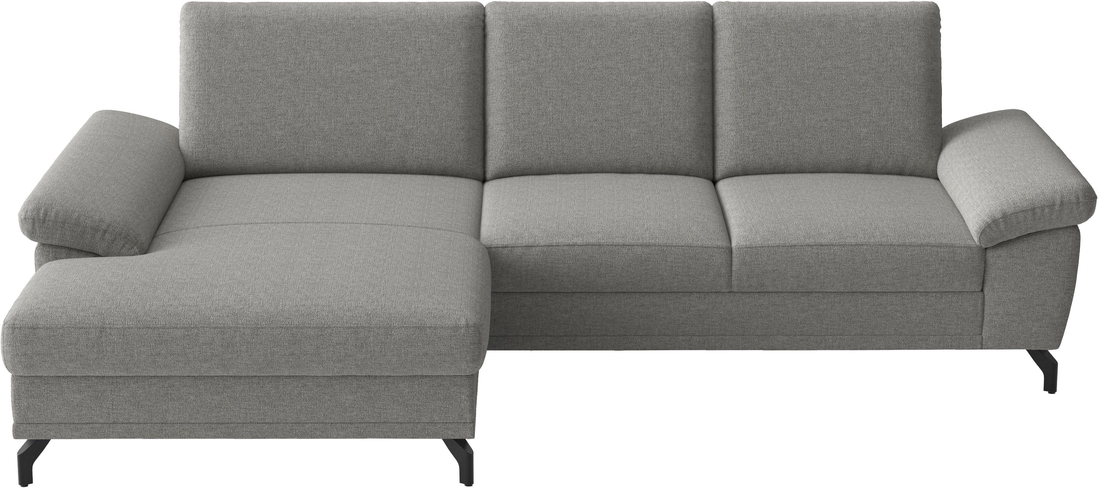 sit&more Ecksofa "Chelsea L-Form, B: 264 cm, Armteil- & Sitztiefenverstellung" optional Schlaffunktion und Bettkasten
