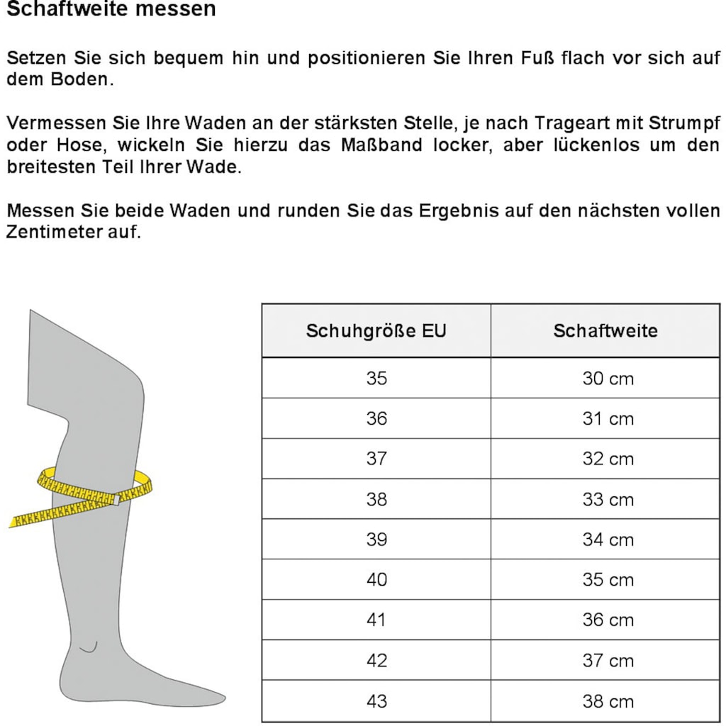 Tamaris Stiefel, mit Stretchfunktion im Schaft